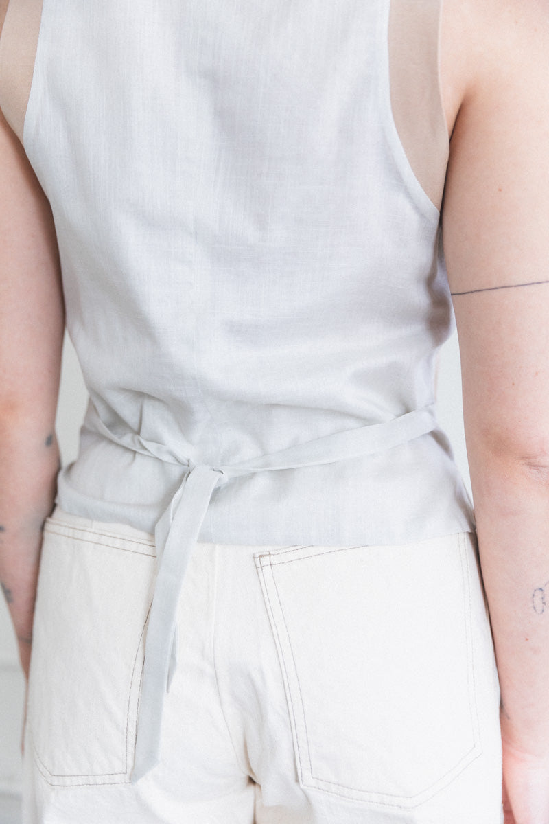 SIWA VEST IN WASHI CUPRO