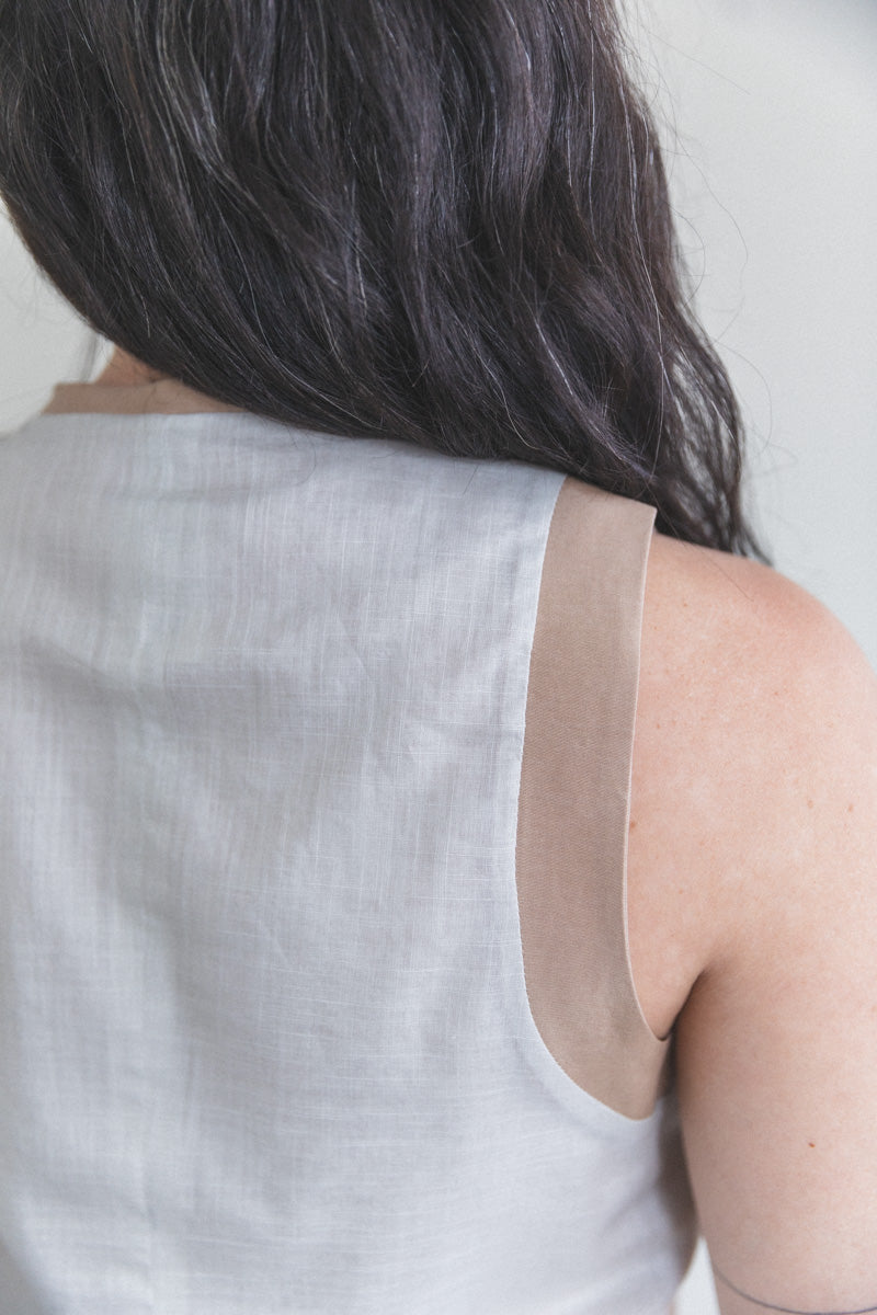 SIWA VEST IN WASHI CUPRO