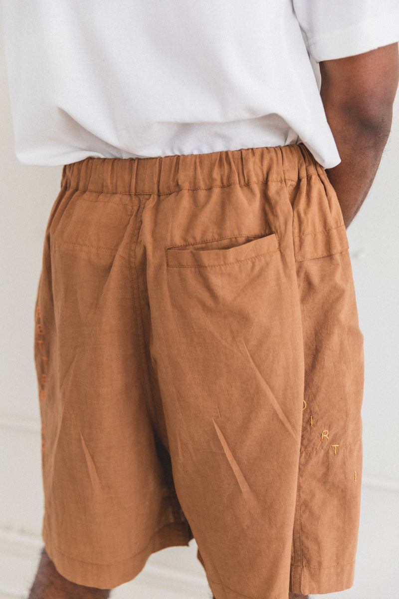ONDA SHORTS IN GROUND HUGGER BROWN