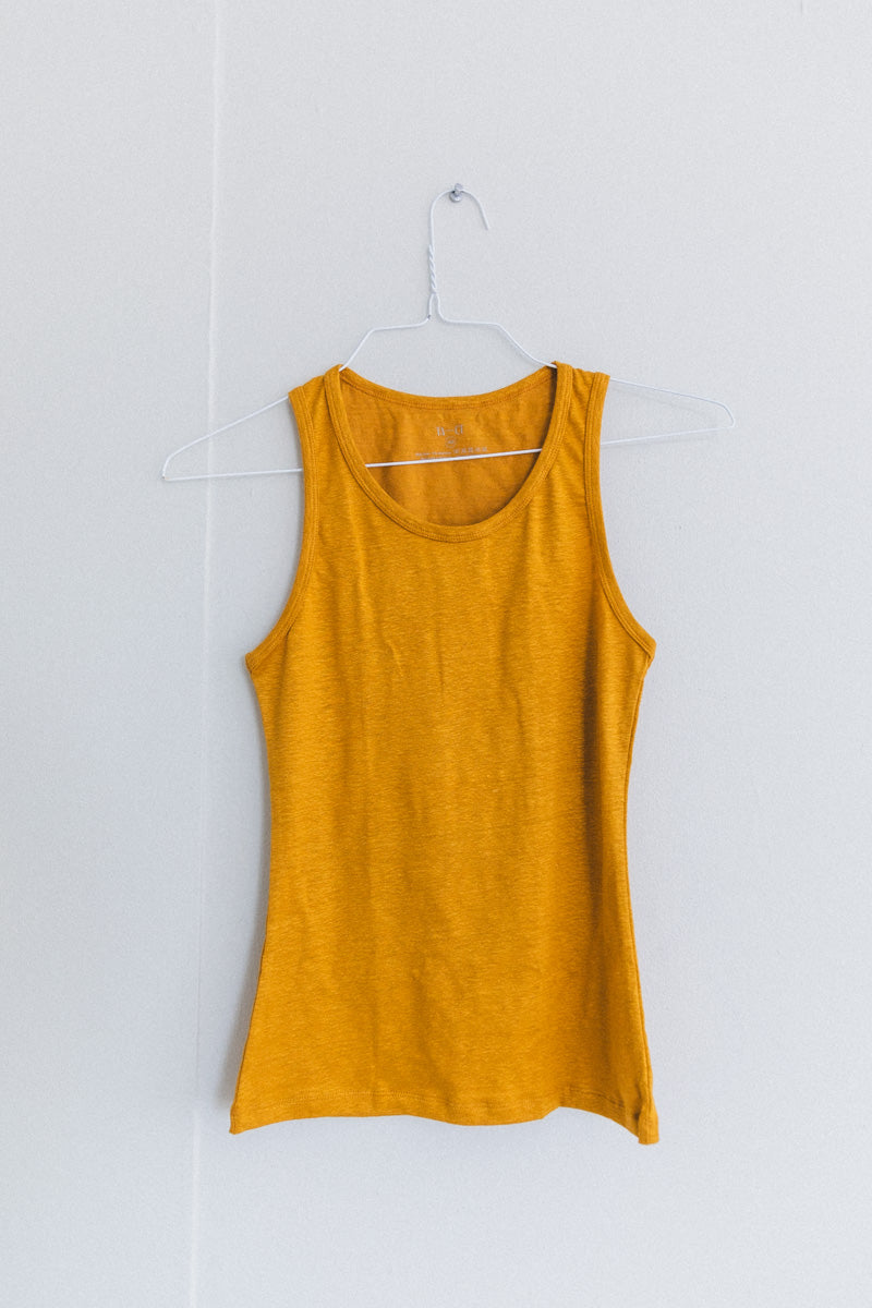 TANK TOP IN SAFFRON