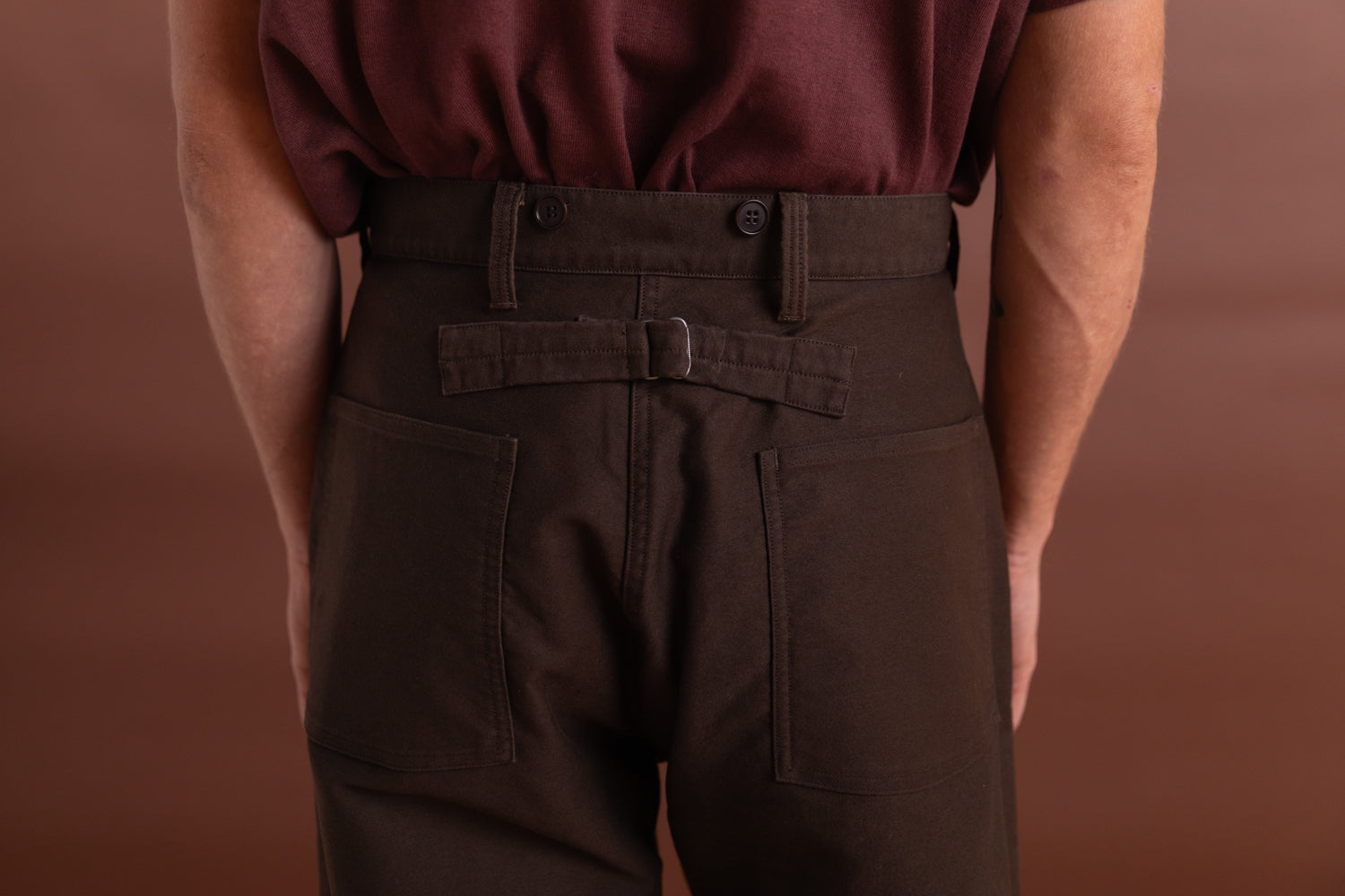 LOT 204 ENGINEER TROUSERS IN BROWN