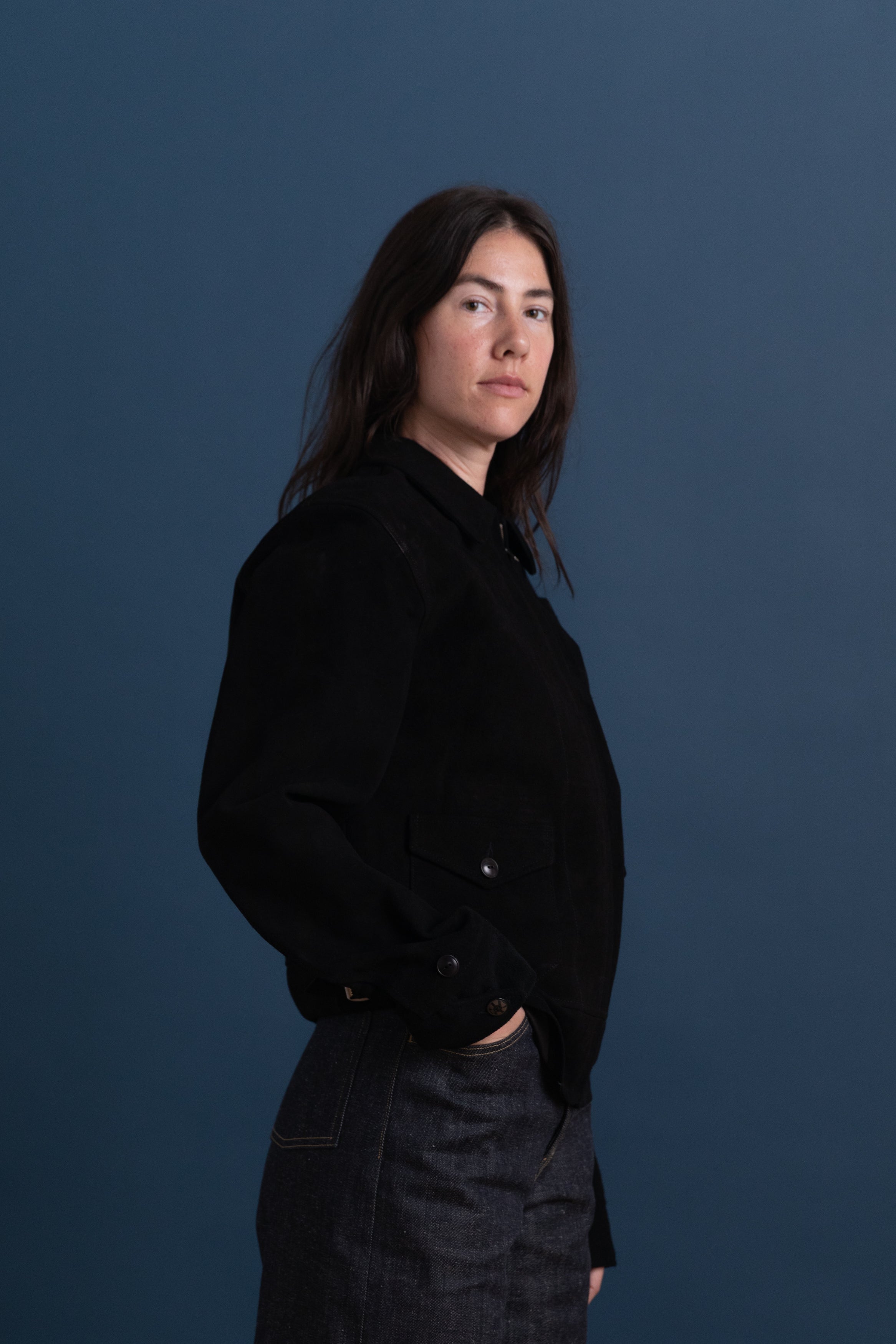 LOT 809 PERSONAL SPORTS JACKET IN BLACK HORSE LEATHER