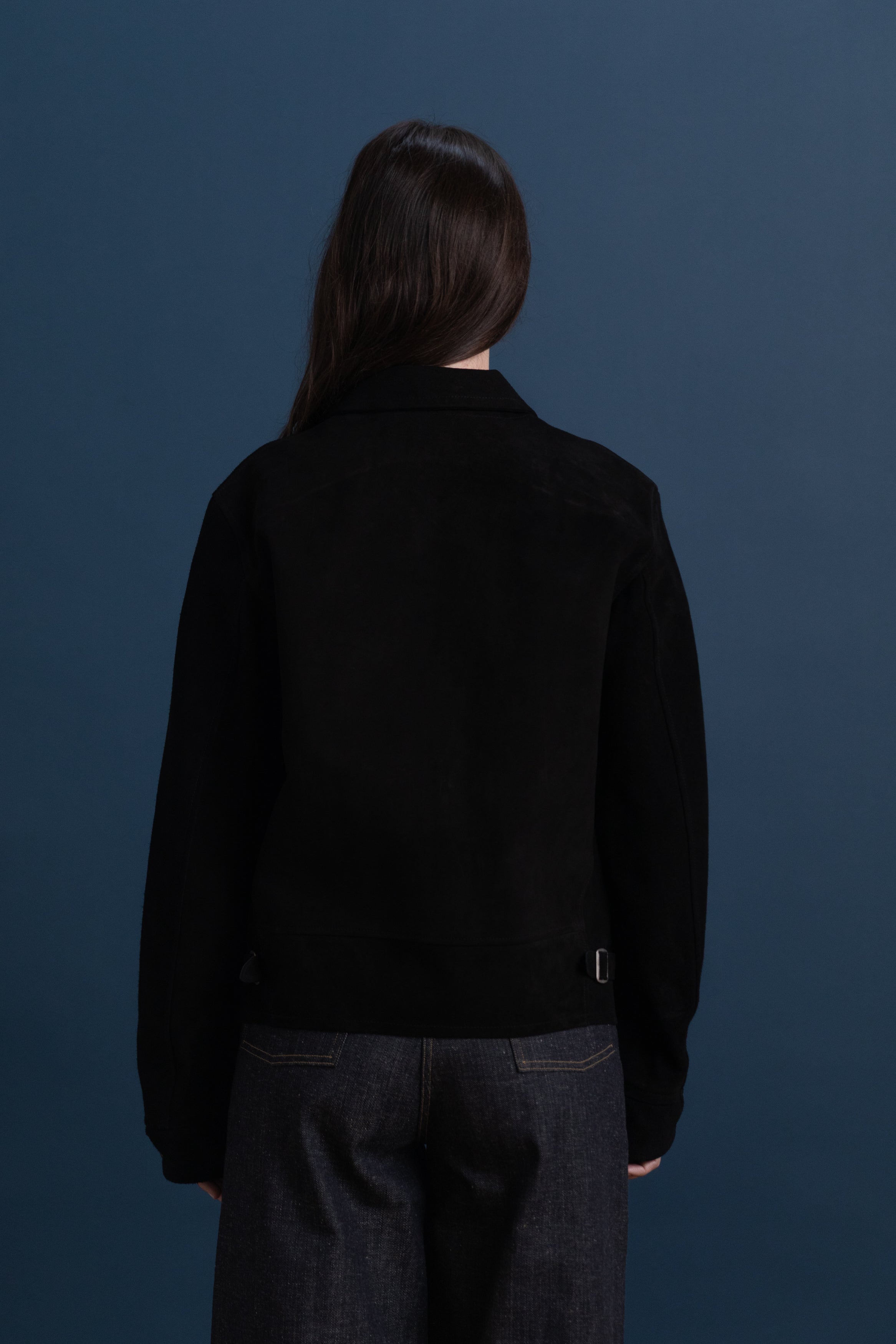 LOT 809 PERSONAL SPORTS JACKET IN BLACK HORSE LEATHER