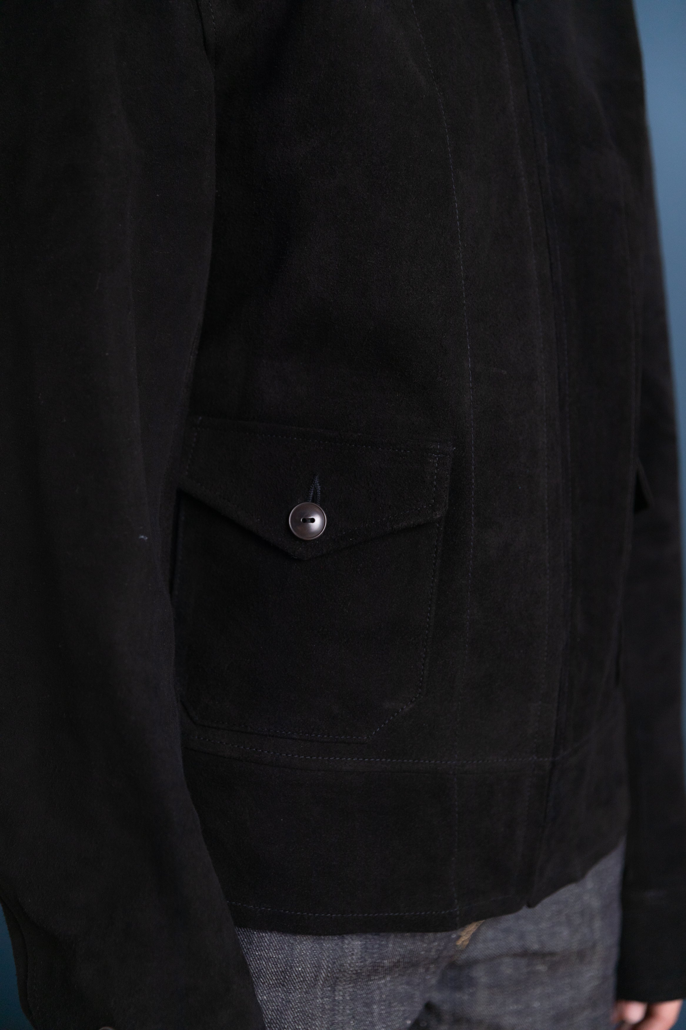 LOT 809 PERSONAL SPORTS JACKET IN BLACK HORSE LEATHER