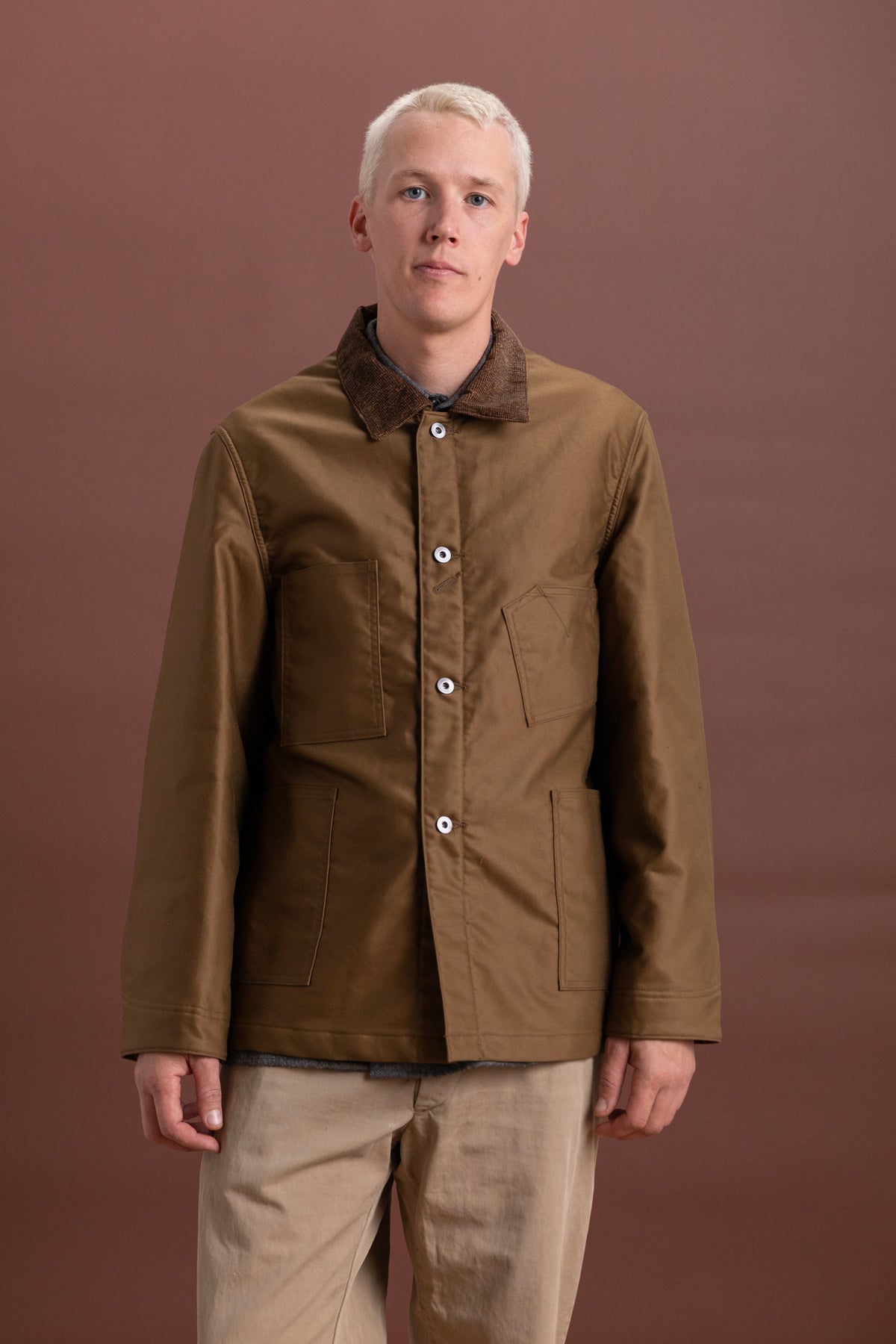 LOT 304 BLANKET LINED COVERALL COAT IN CAMEL