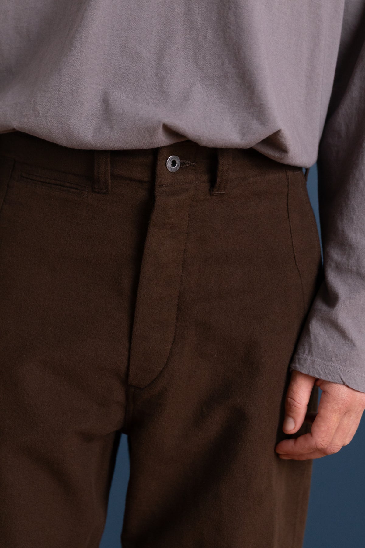 LOT 202 ENGINEER'S TROUSERS IN DARK BROWN
