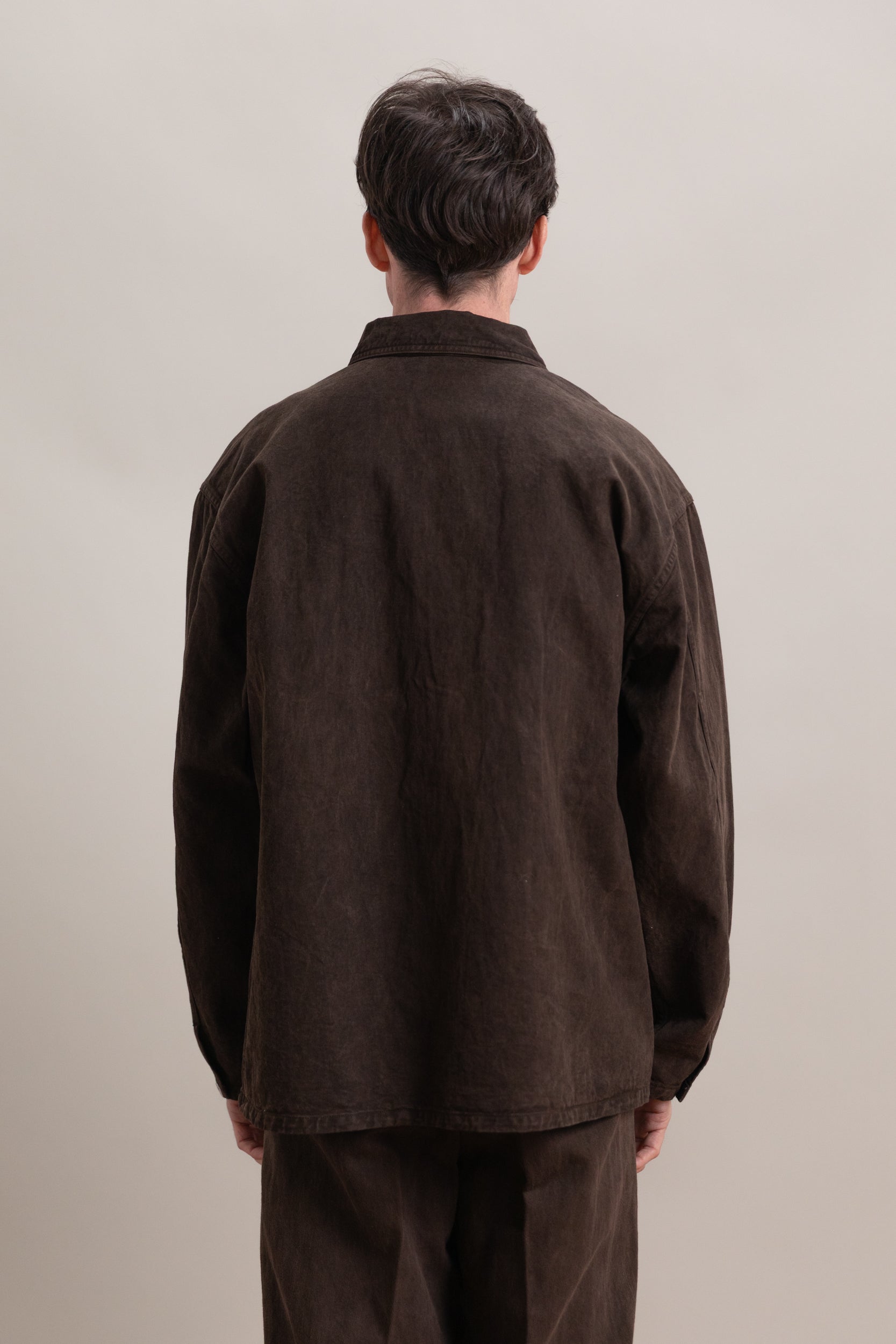 LOT 326 US ARMY M-35 PULLOVER IN MUD DYED BROWN