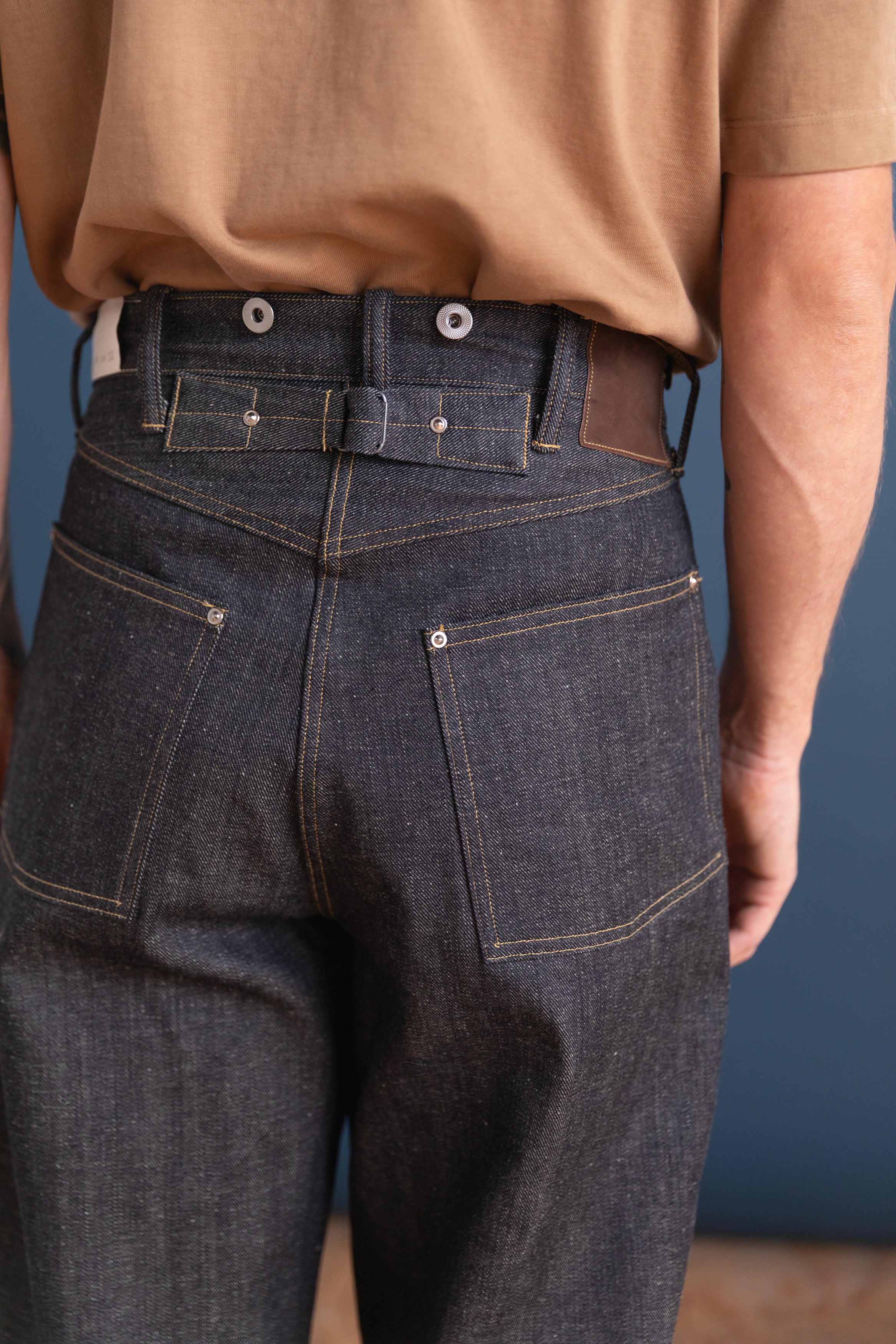 LOT 704 DENIM TROUSERS IN RAW INDIGO
