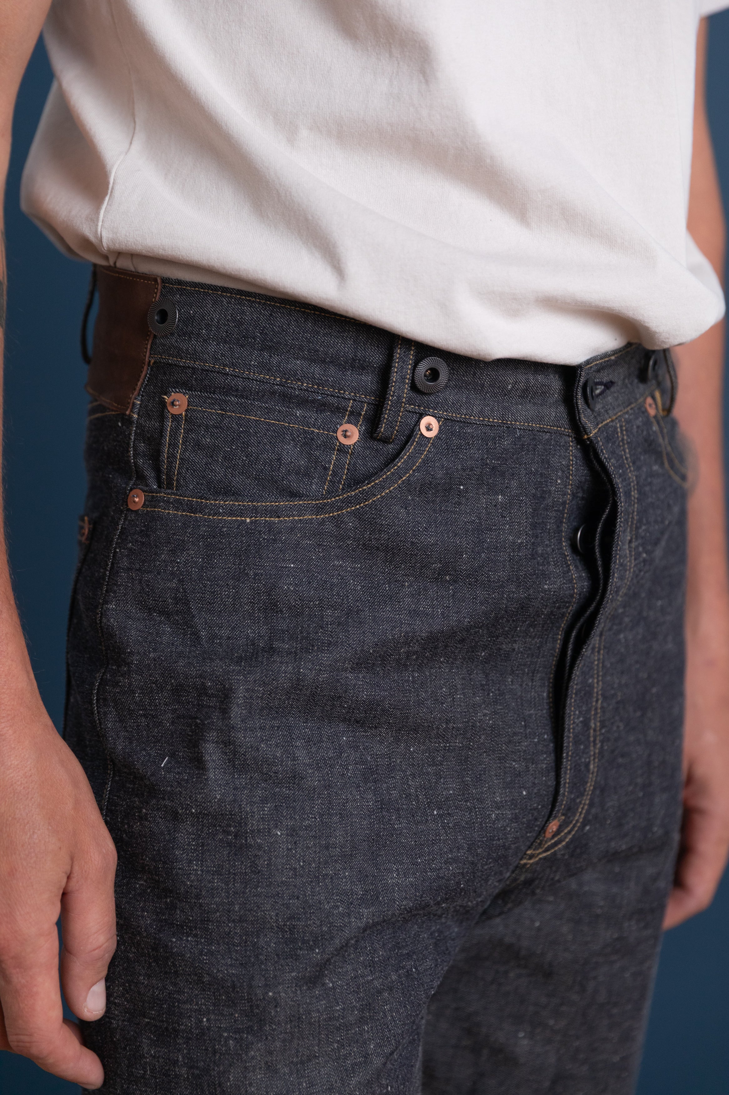 LOT 721 DENIM TROUSERS IN RAW INDIGO