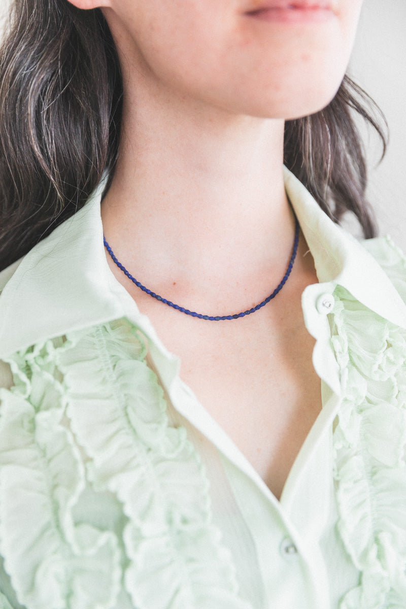 LAPIS BEAD NECKLACE