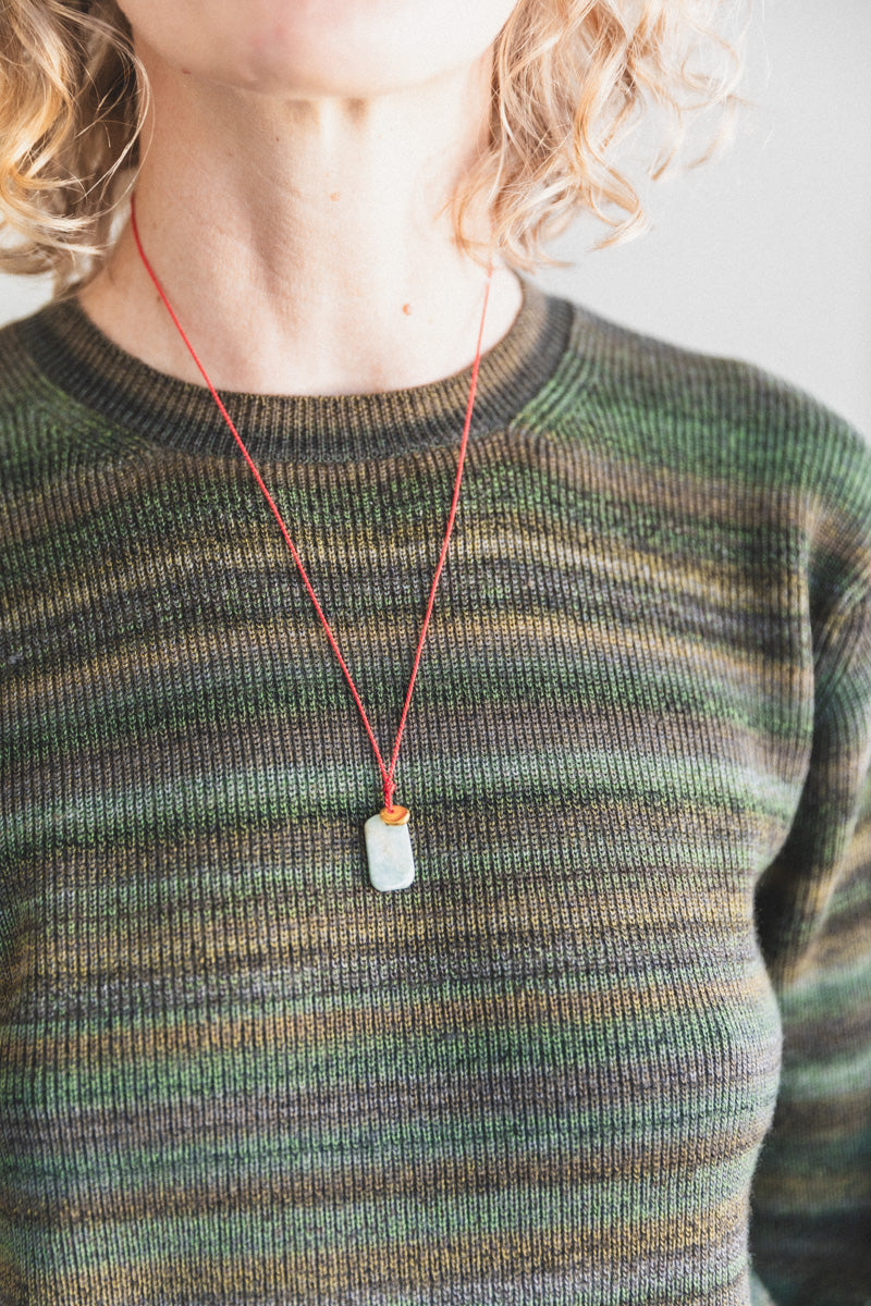 SOL NECKLACE ON A SILK CORD
