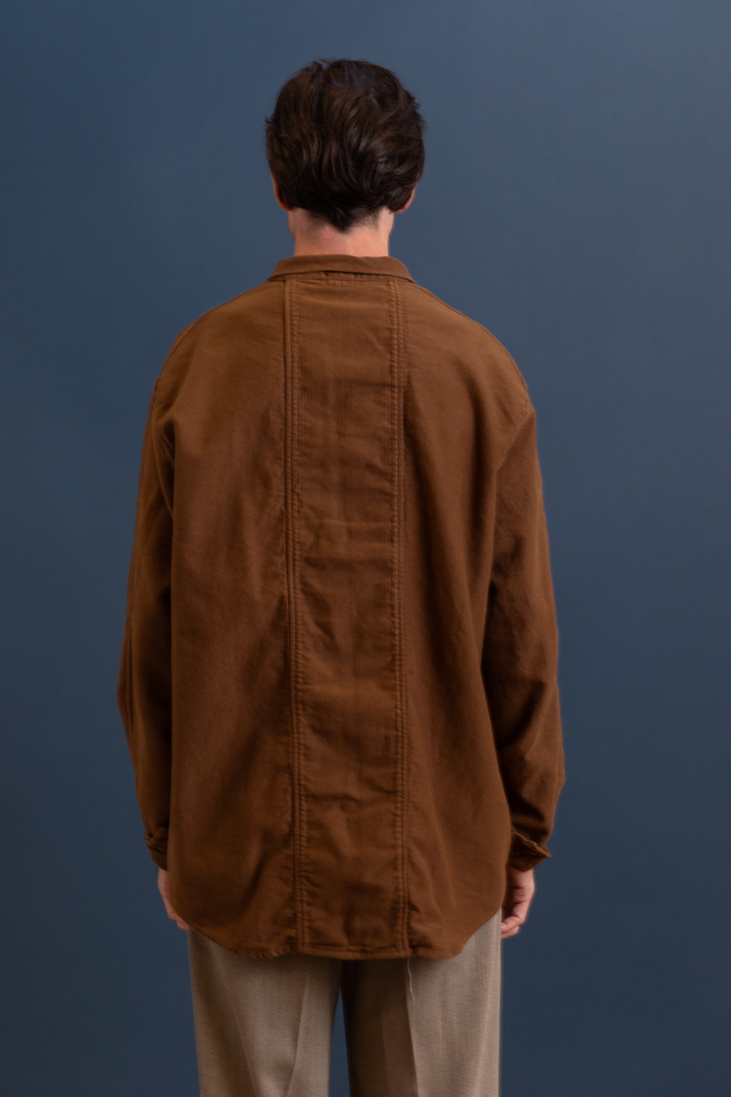 BURRO SHIRT IN BROWN HAT COTTON DIAMONDBONE