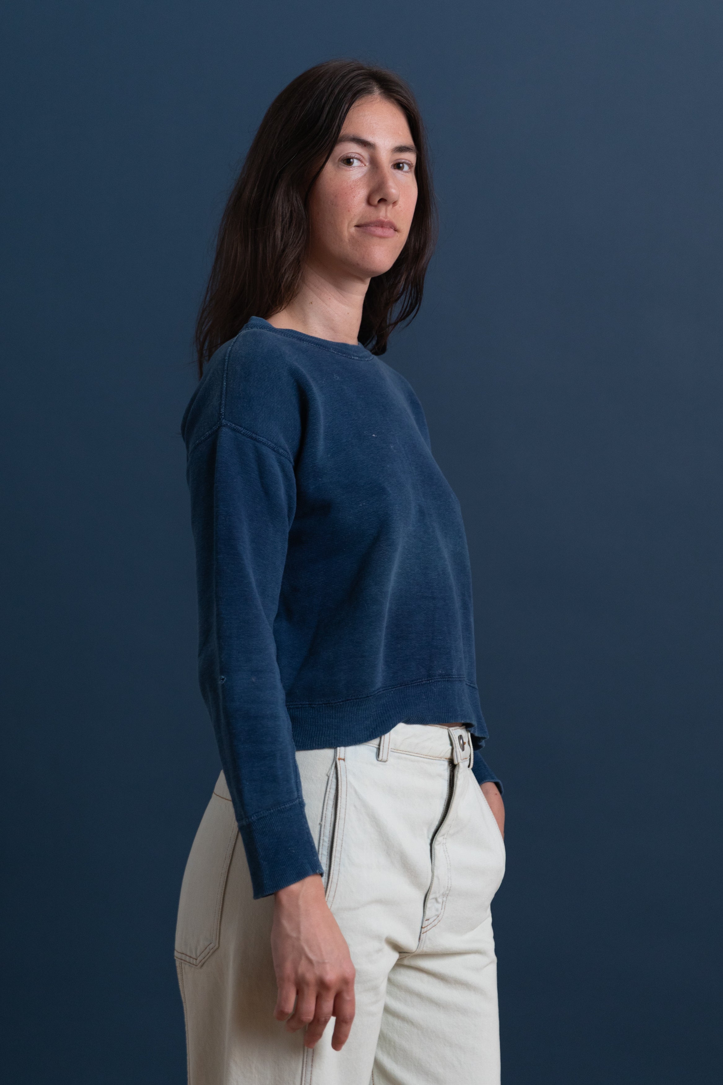 VINTAGE INDIGO SWEATSHIRT
