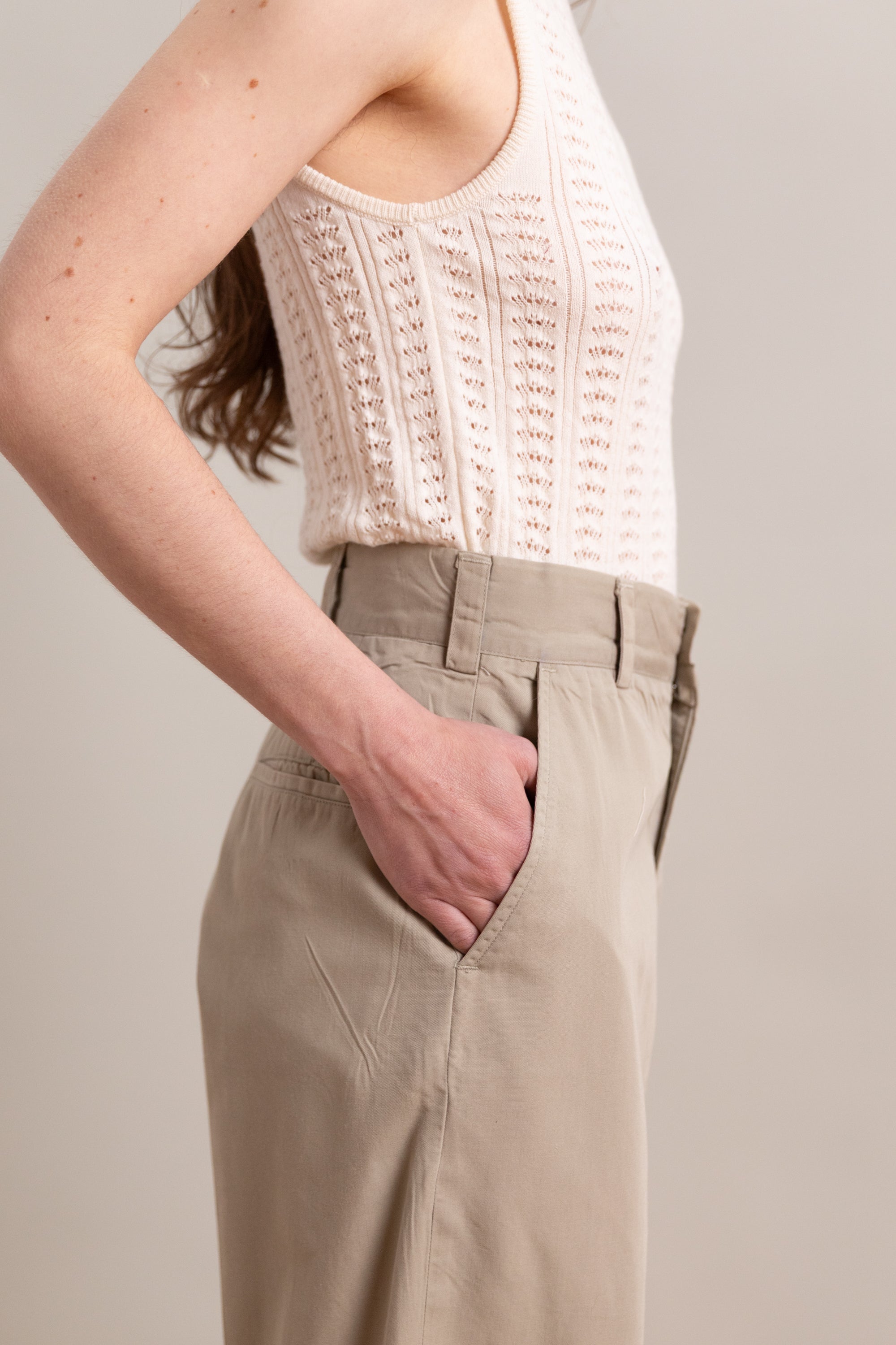 VINTAGE KHAKI PANTS, 27x29