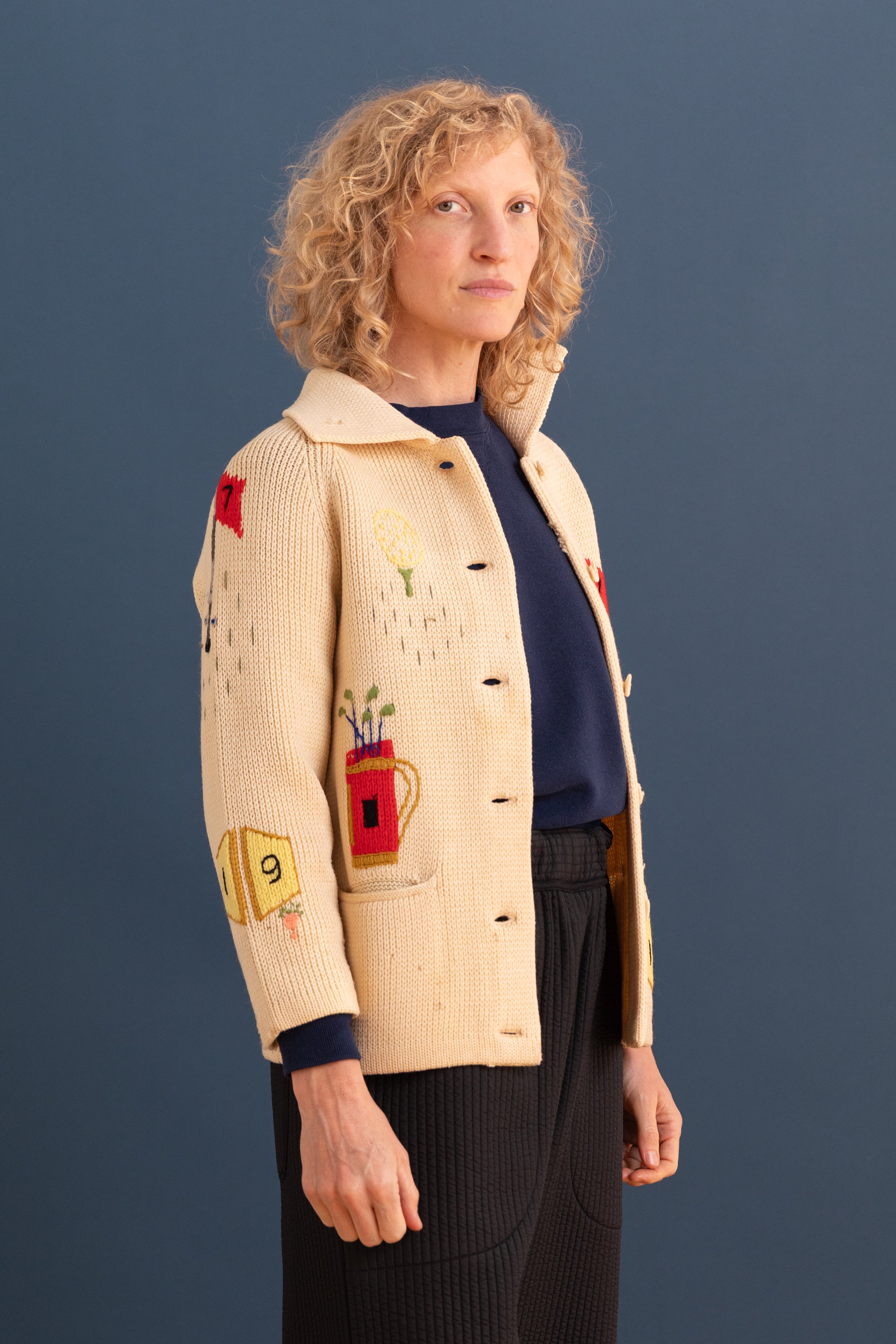 VINTAGE NOVELTY GOLF SWEATER