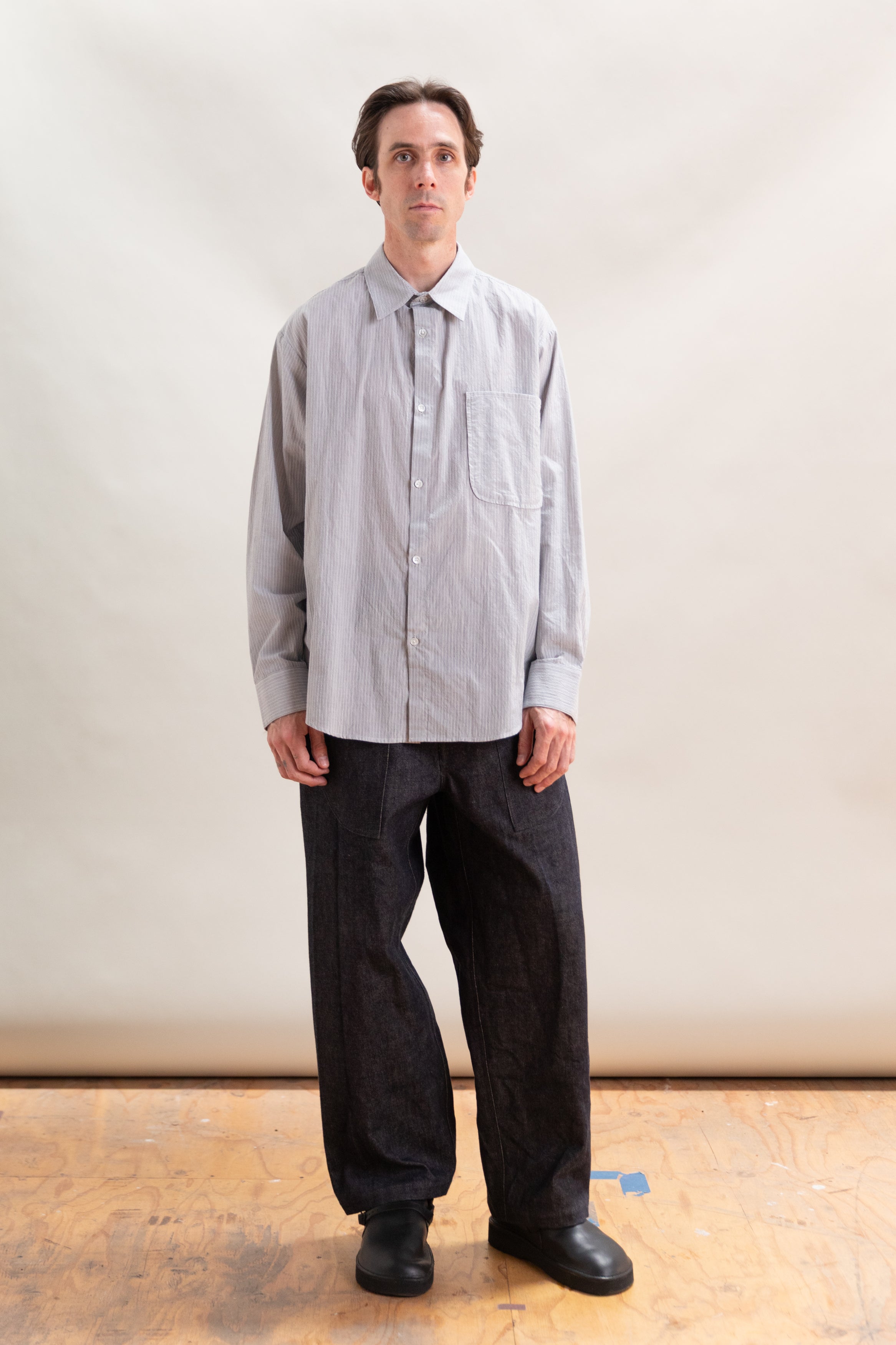 OFFICE SHIRT IN GREY CORDLANE