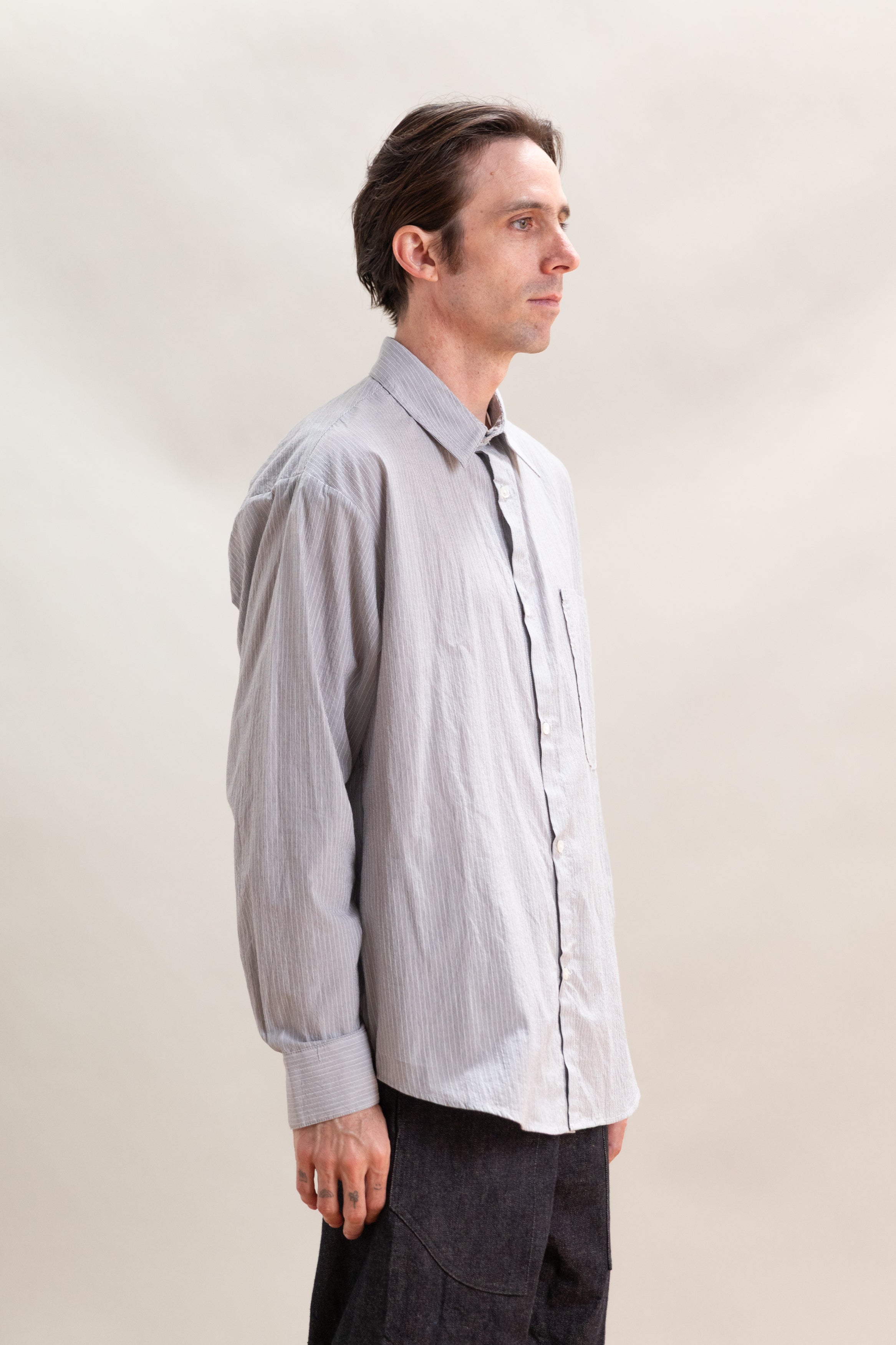 OFFICE SHIRT IN GREY CORDLANE
