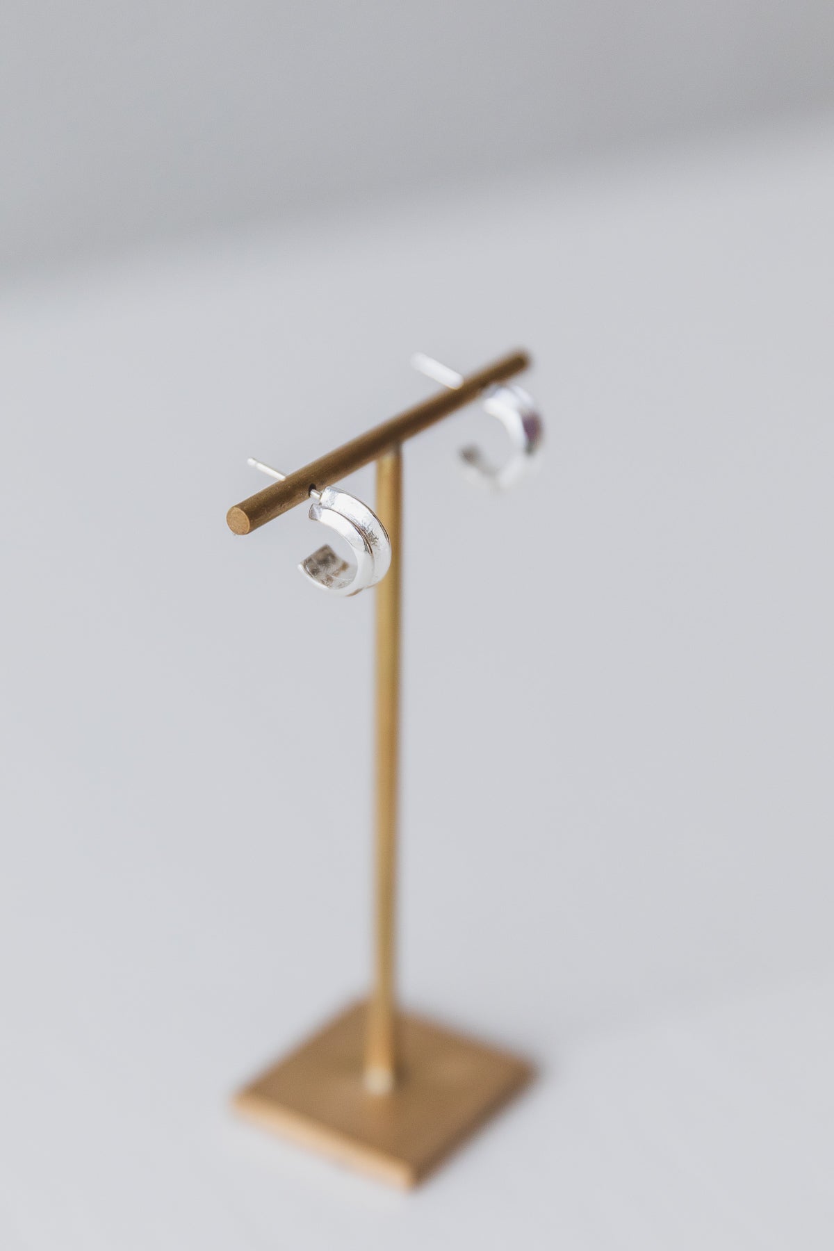 PETITE HERA HOOPS IN SILVER