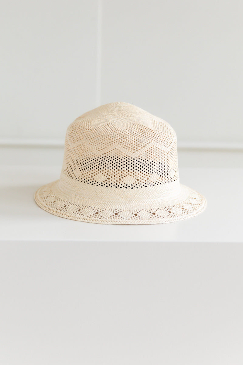 TRIPPER HAT IN PANAMA STRAW