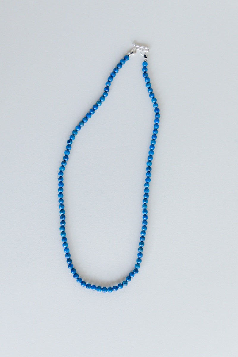 LAPIS BEADED NECKLACE