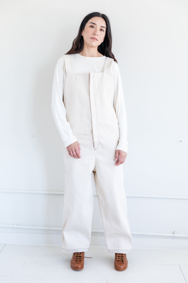 INDRE OVERALLS IN UNDYED COTTON