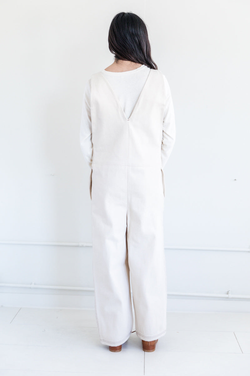 INDRE OVERALLS IN UNDYED COTTON
