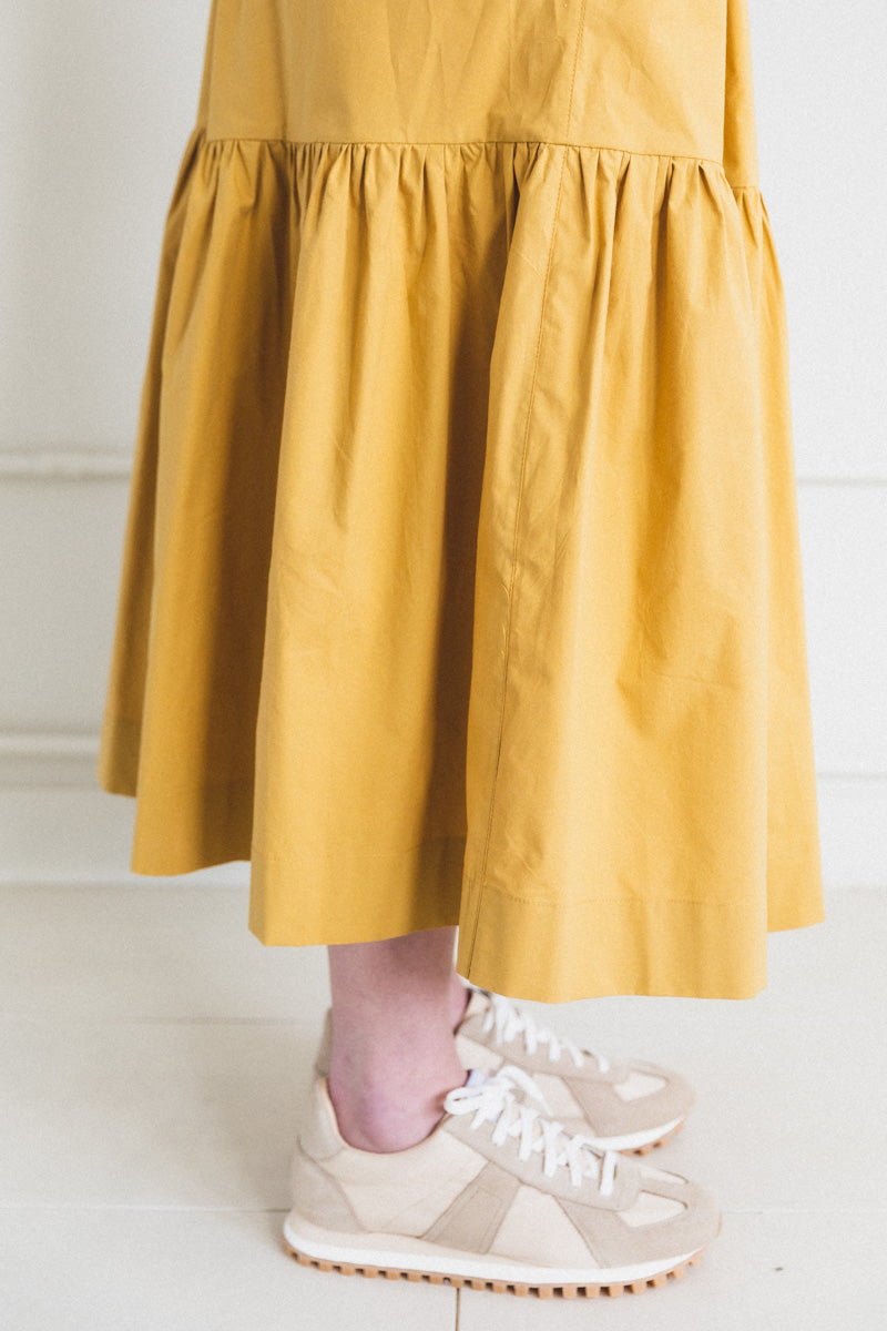 PATIENCE GATHERED SKIRT IN ORCA COTTON POPLIN