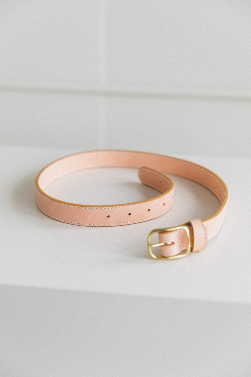 SIMPLE BELT IN NATURAL VACHETTA LEATHER