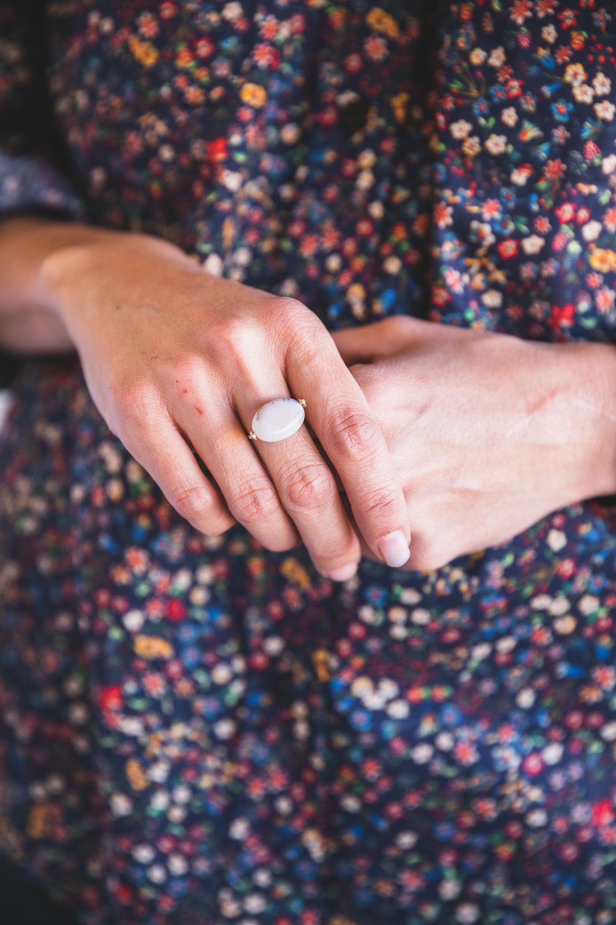 DENDRITIC AGATE RING