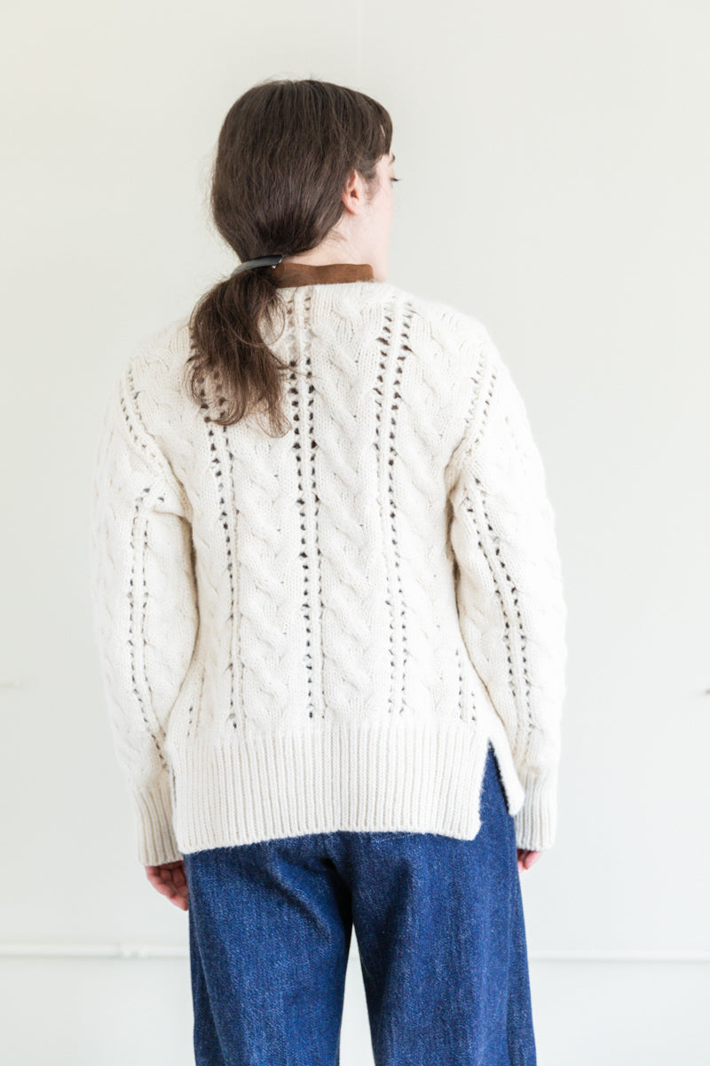 SOLA CARDIGAN IN IVORY