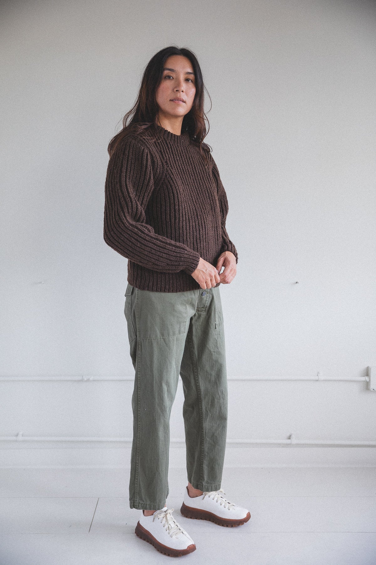 OMBU SWEATER IN EARTH