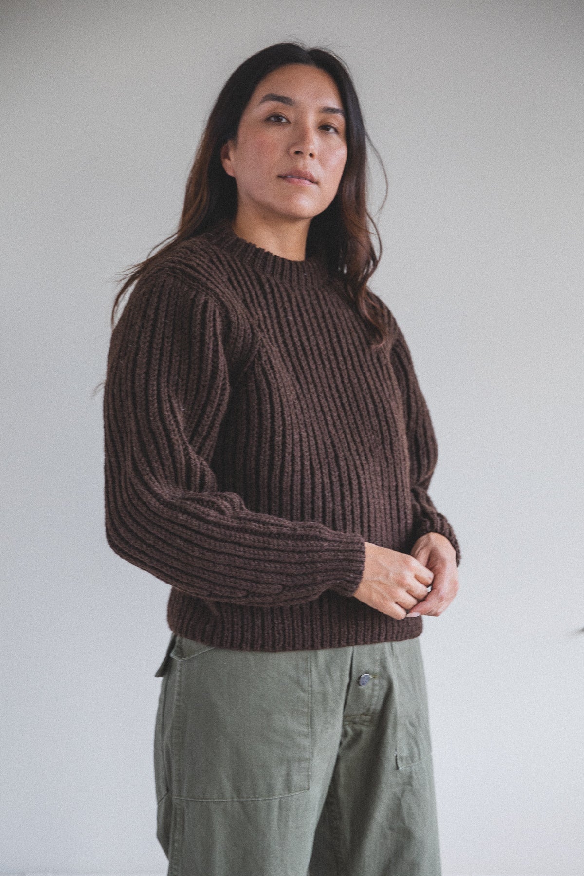 OMBU SWEATER IN EARTH