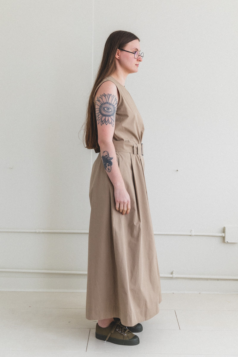 HAYDEE JUMPSUIT IN OYSTER POWDER COTTON