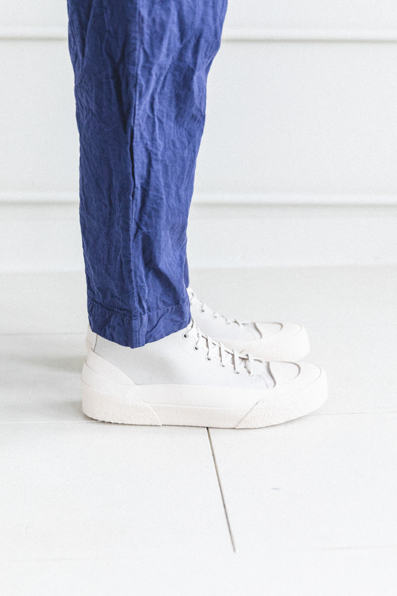 NUMBERS MEN'S SNEAKER IN DOVE RUBBERIZED CANVAS