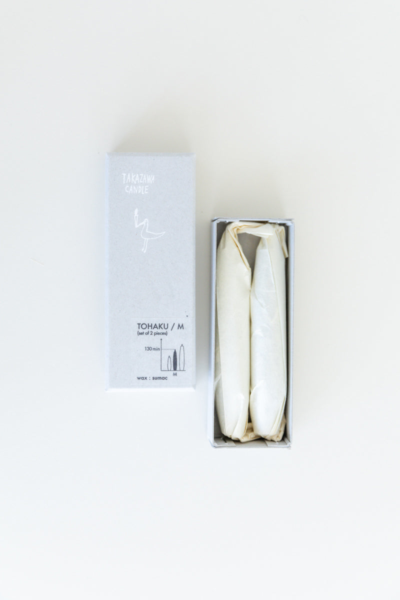 TOHAKU CANDLE MEDIUM TWO PACK
