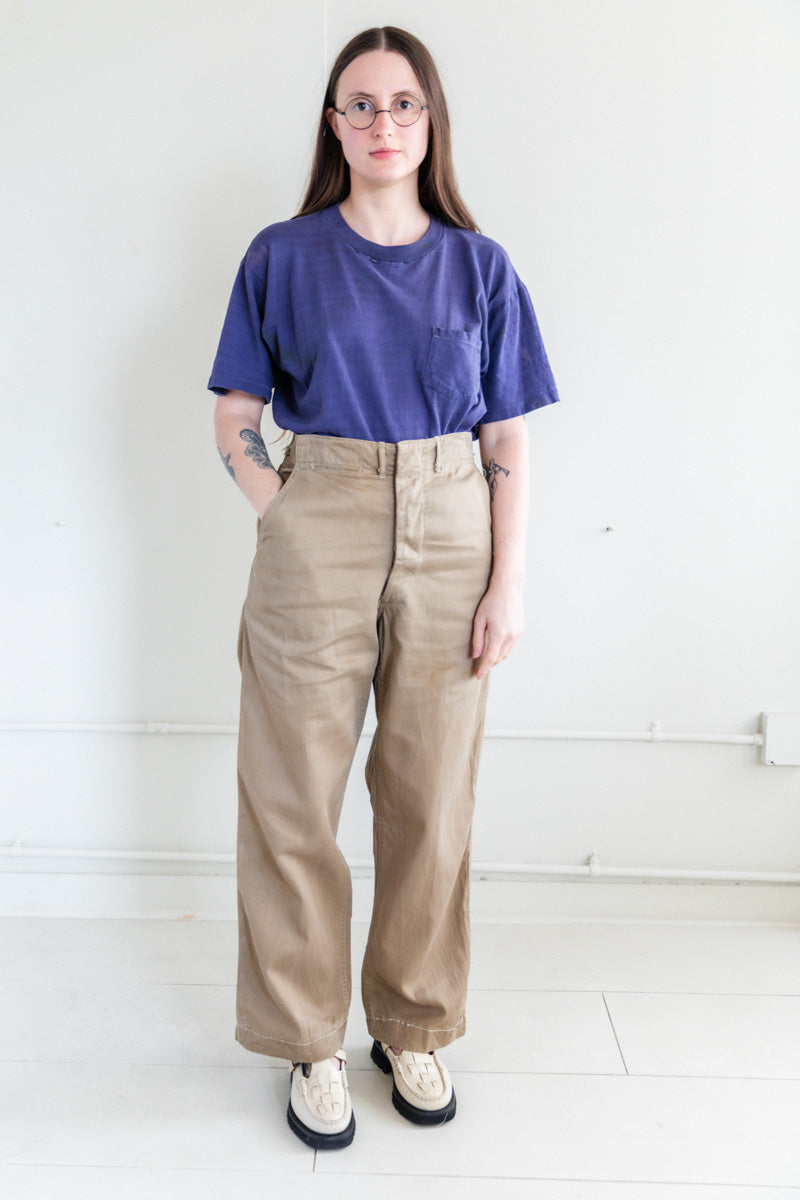 VINTAGE 1940'S MARINE CORPS KHAKI PANTS