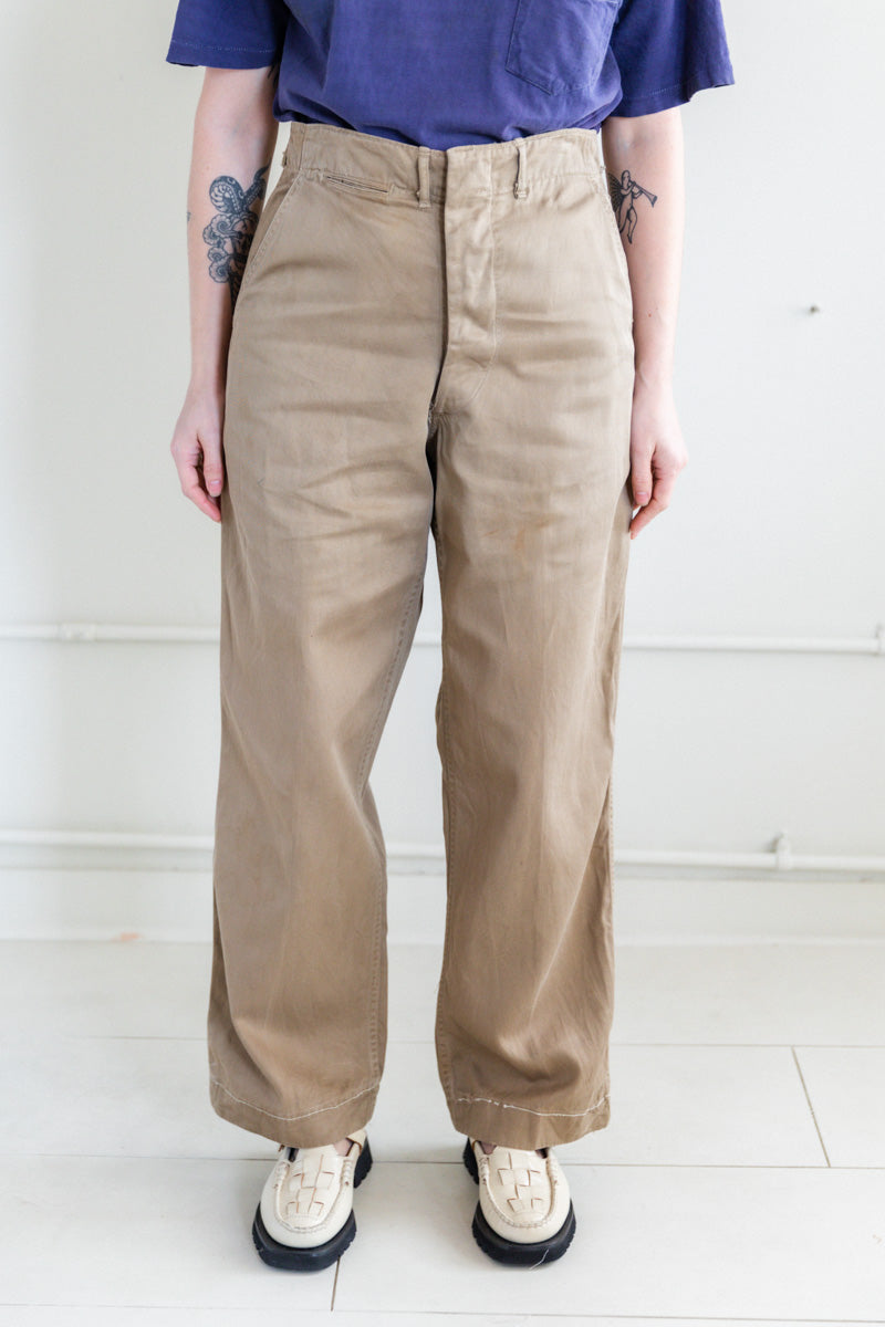 VINTAGE 1940'S MARINE CORPS KHAKI PANTS