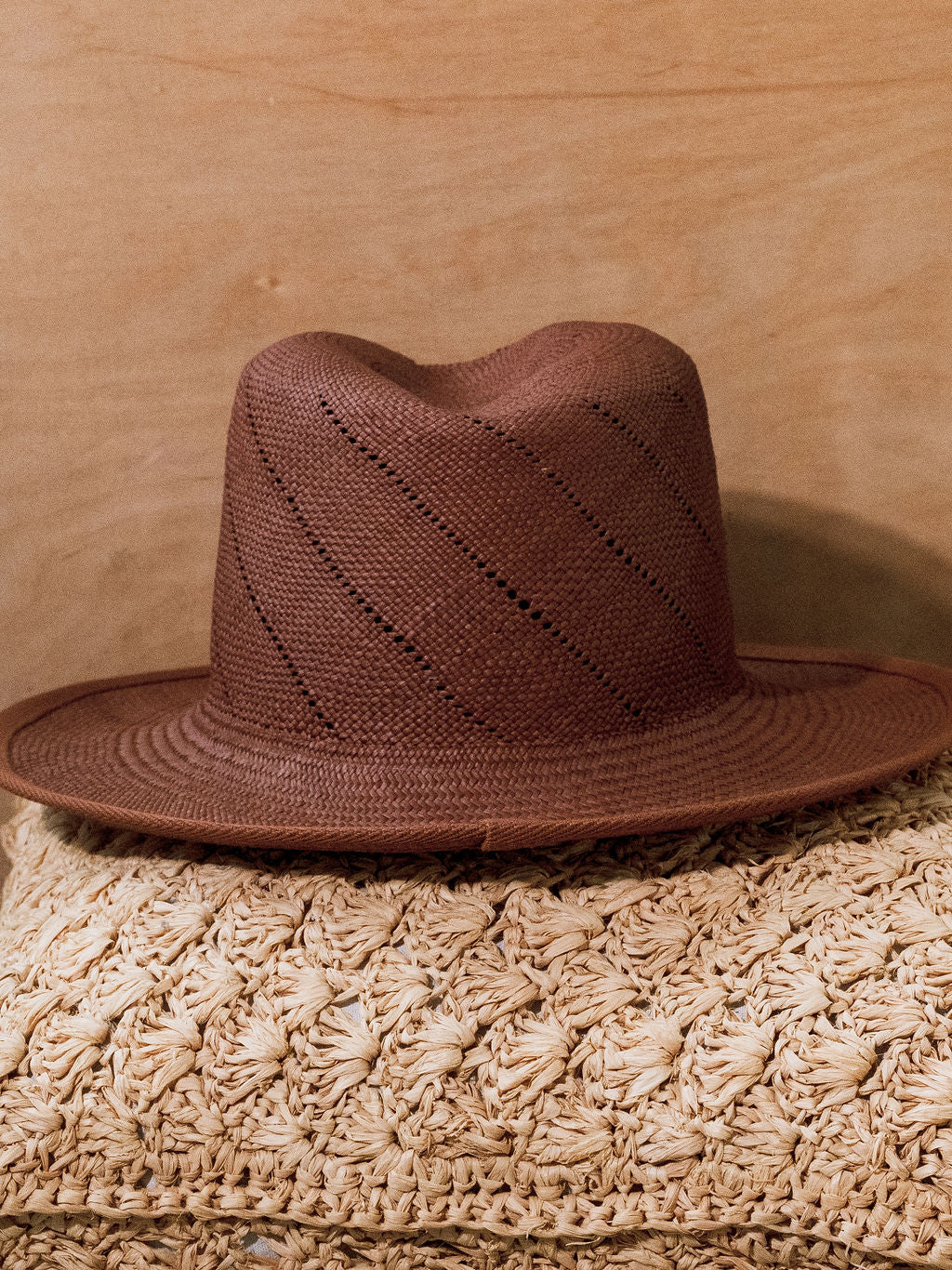 WHEAT HAT WITH TWILL RIBBON