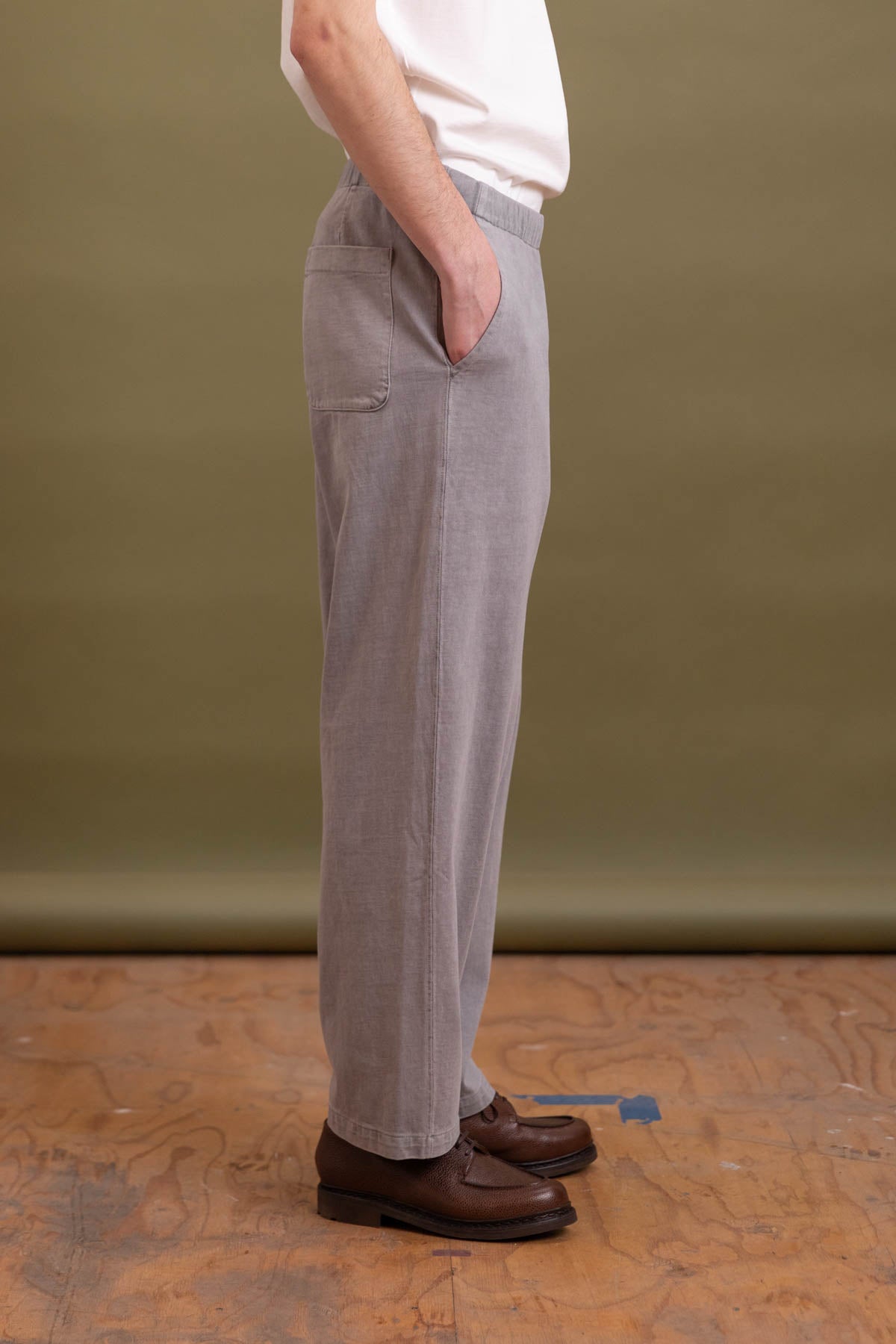 JERSEY LOUNGE PANT IN PIGMENT CHALK