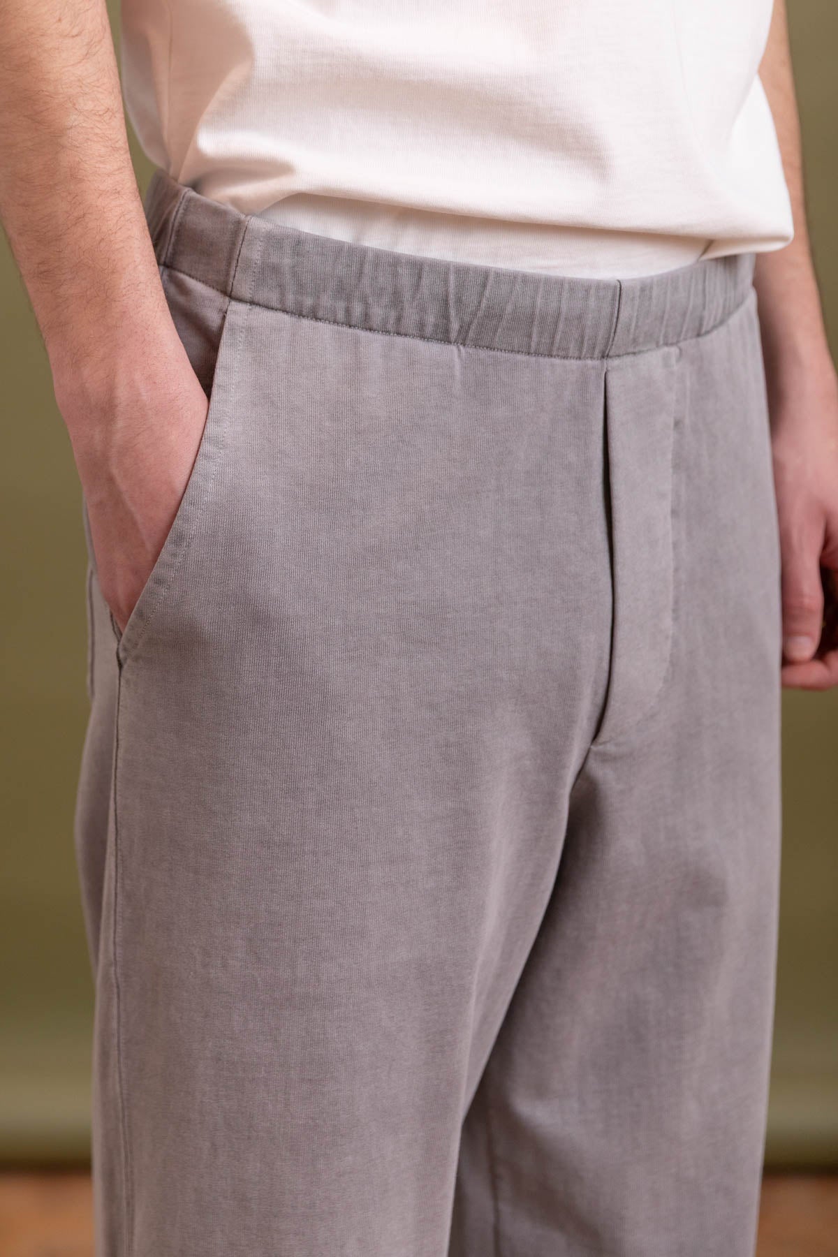 JERSEY LOUNGE PANT IN PIGMENT CHALK