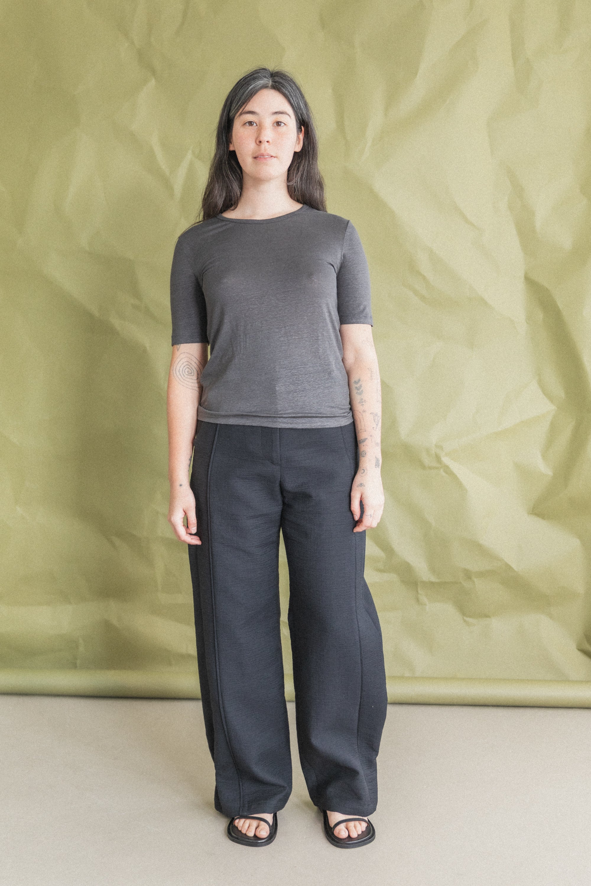 TEE SHIRT IN ANTHRACITE