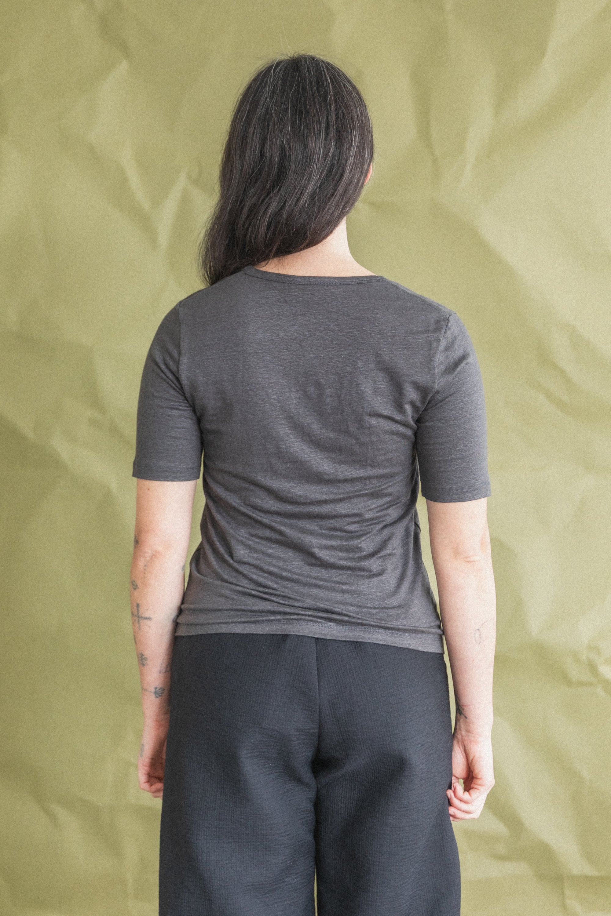 TEE SHIRT IN ANTHRACITE