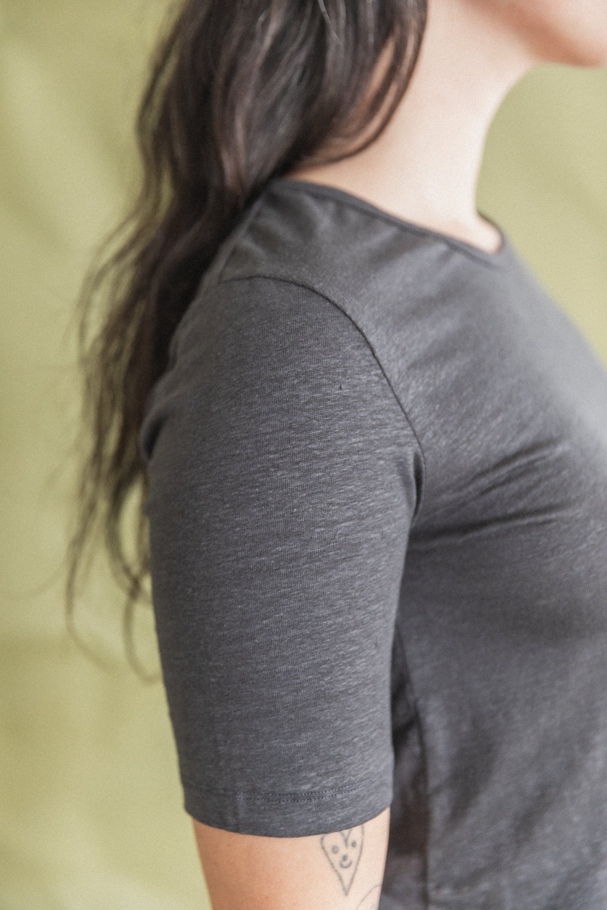 TEE SHIRT IN ANTHRACITE