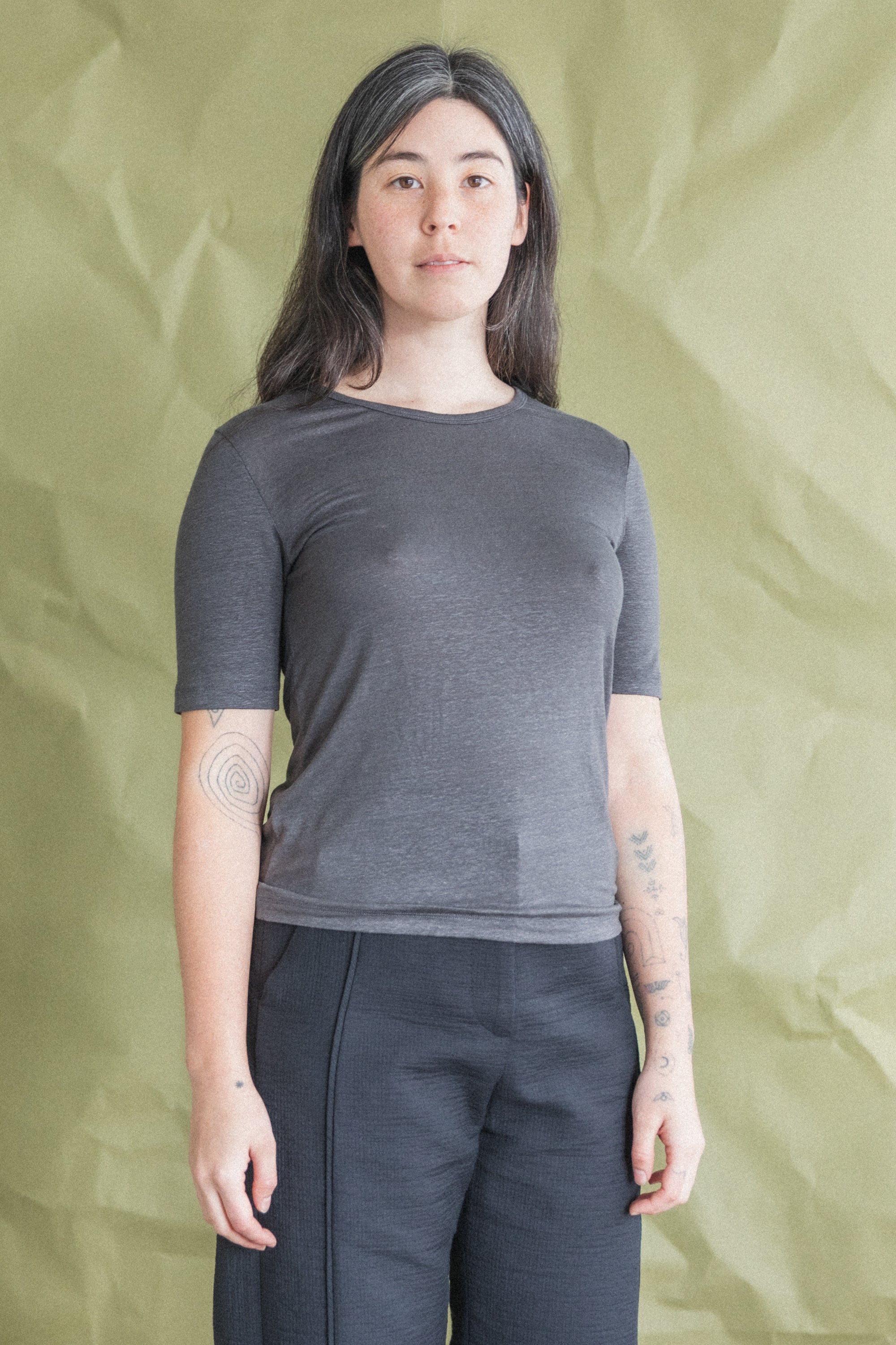 TEE SHIRT IN ANTHRACITE