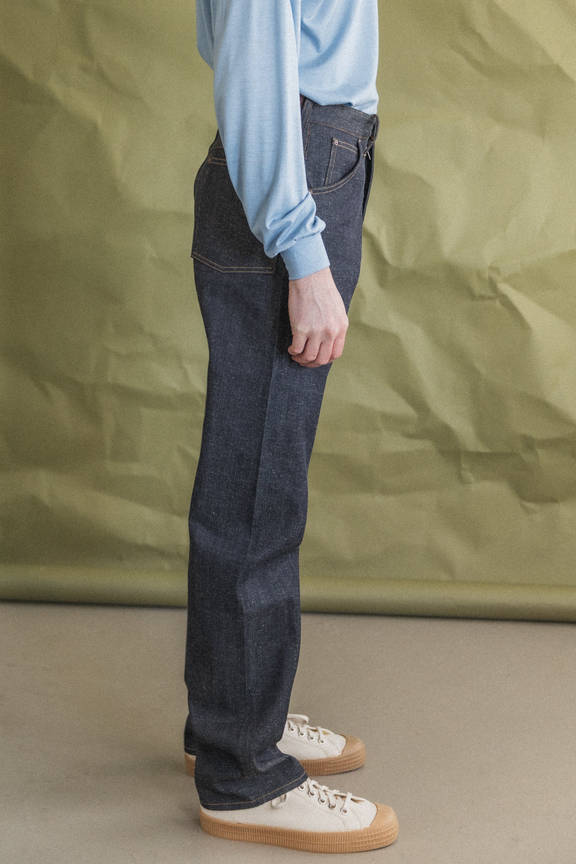 LOT 702 DENIM TROUSERS IN RAW INDIGO LOT 702 DENIM TROUSERS IN RAW INDIGO