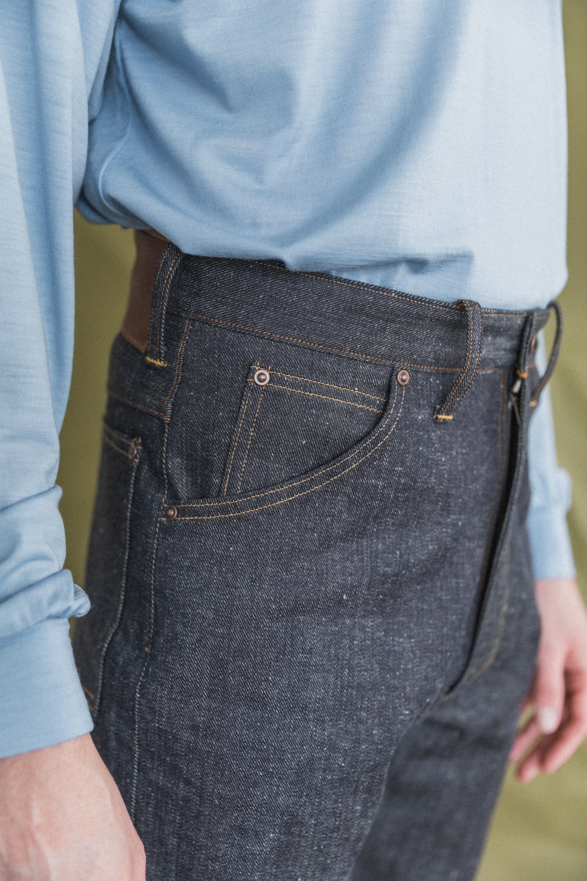 LOT 702 DENIM TROUSERS IN RAW INDIGO