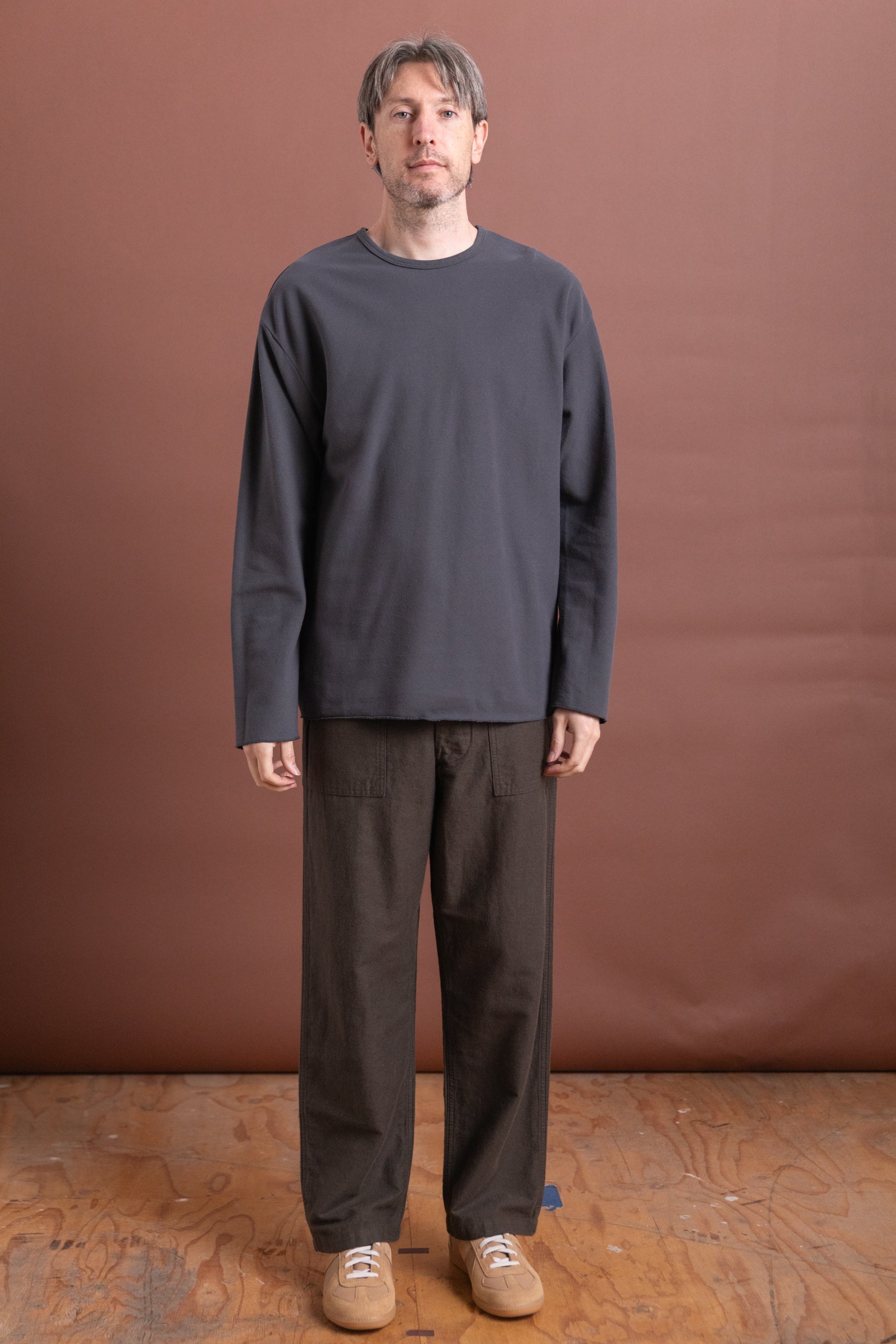 MARINE TOP IN CHARCOAL