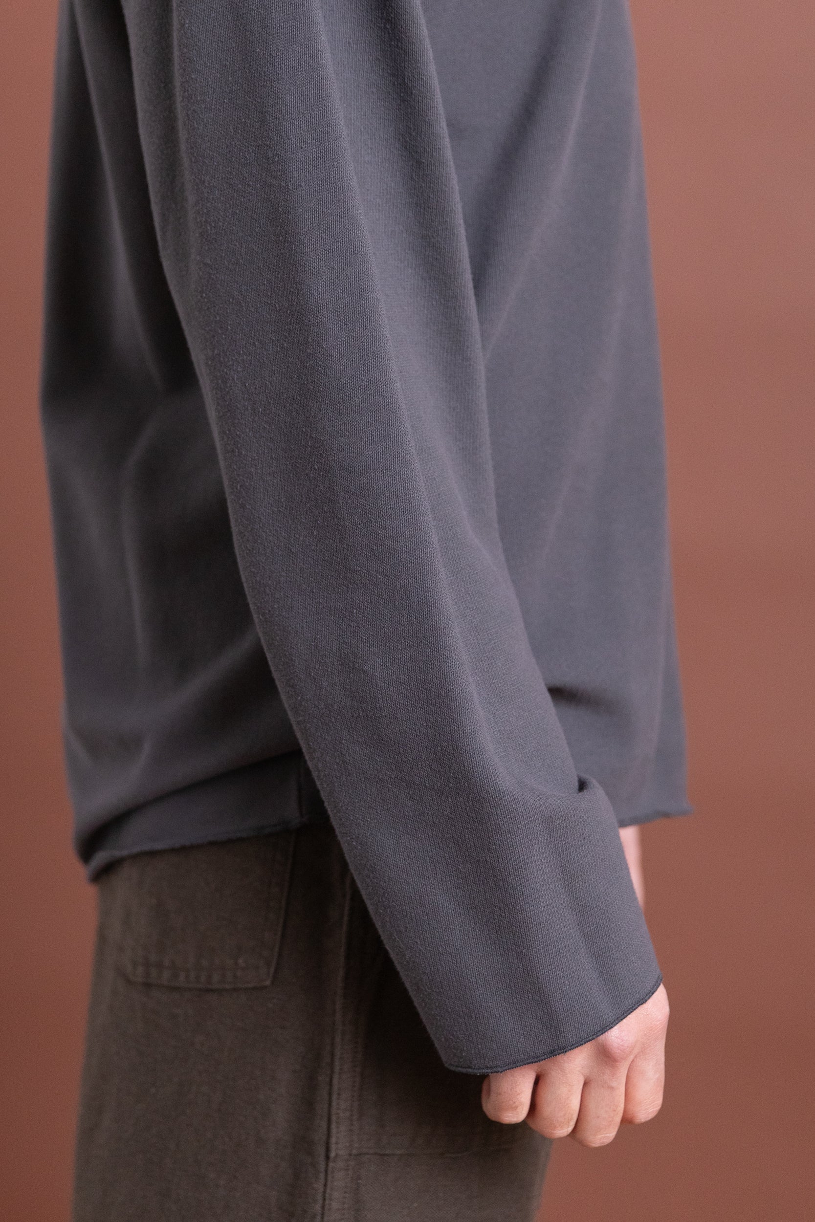 MARINE TOP IN CHARCOAL