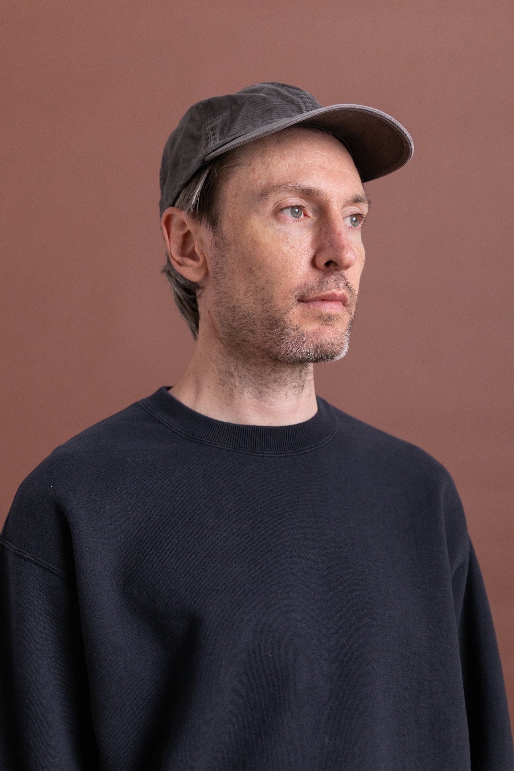 PRODUCT DYED FINX CHINO CAP MADE BY KIJIMATAKAYUKI IN DUSTY GRAY
