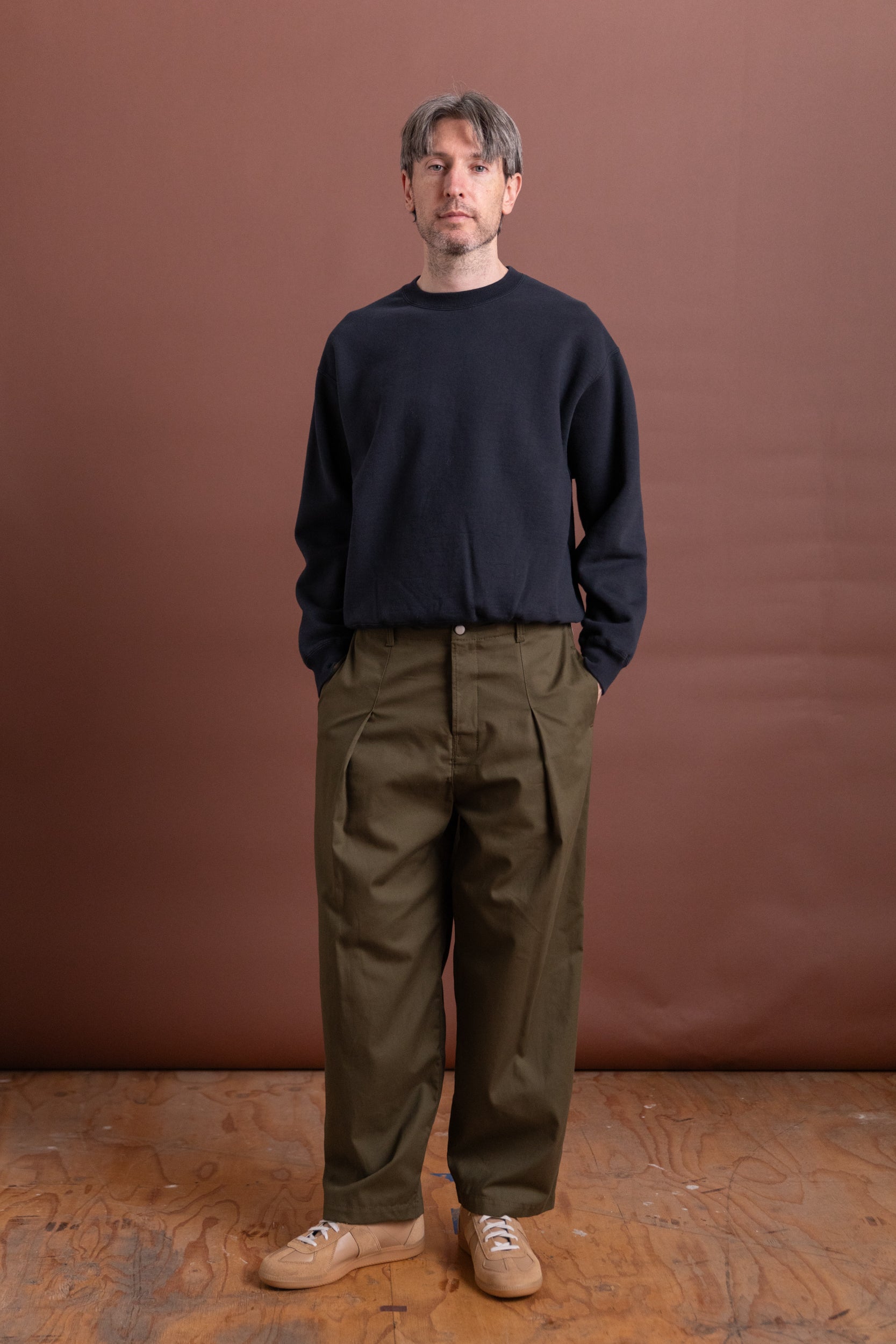 OLIVE TROUSER IN JAPANESE TWILL